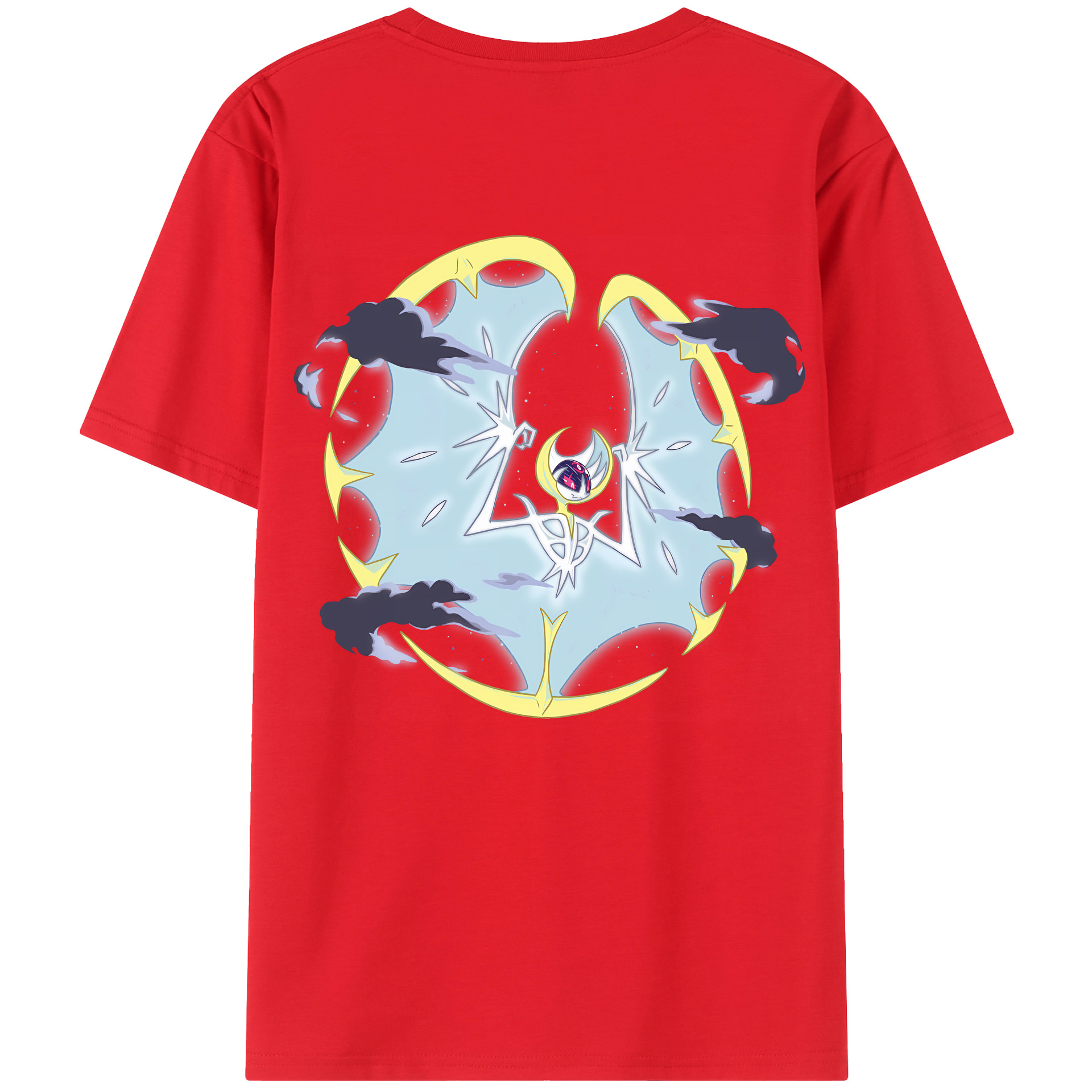 （画像用） ポケットモンスター Pokémon 綿100％ メンズ半袖Tシャツ（バックプリント） 通気性