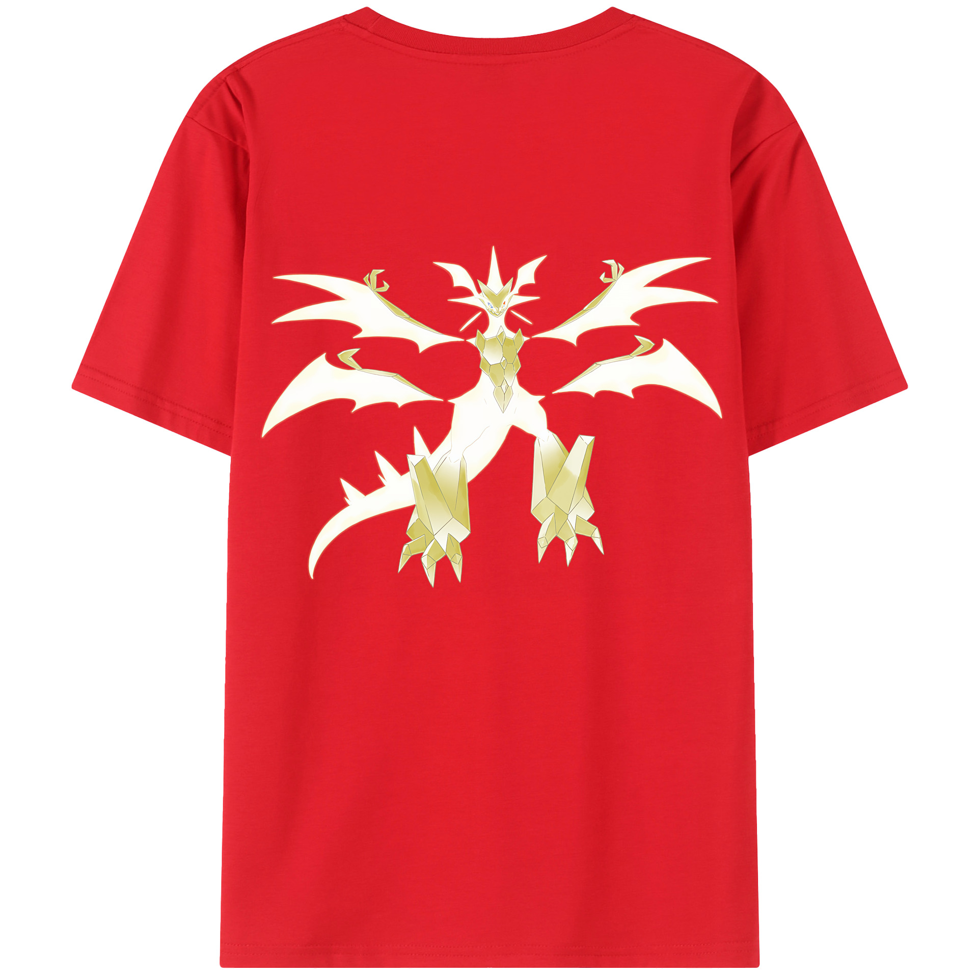 （画像用） ポケットモンスター Pokémon 綿100％ メンズ半袖Tシャツ（バックプリント） 通気性