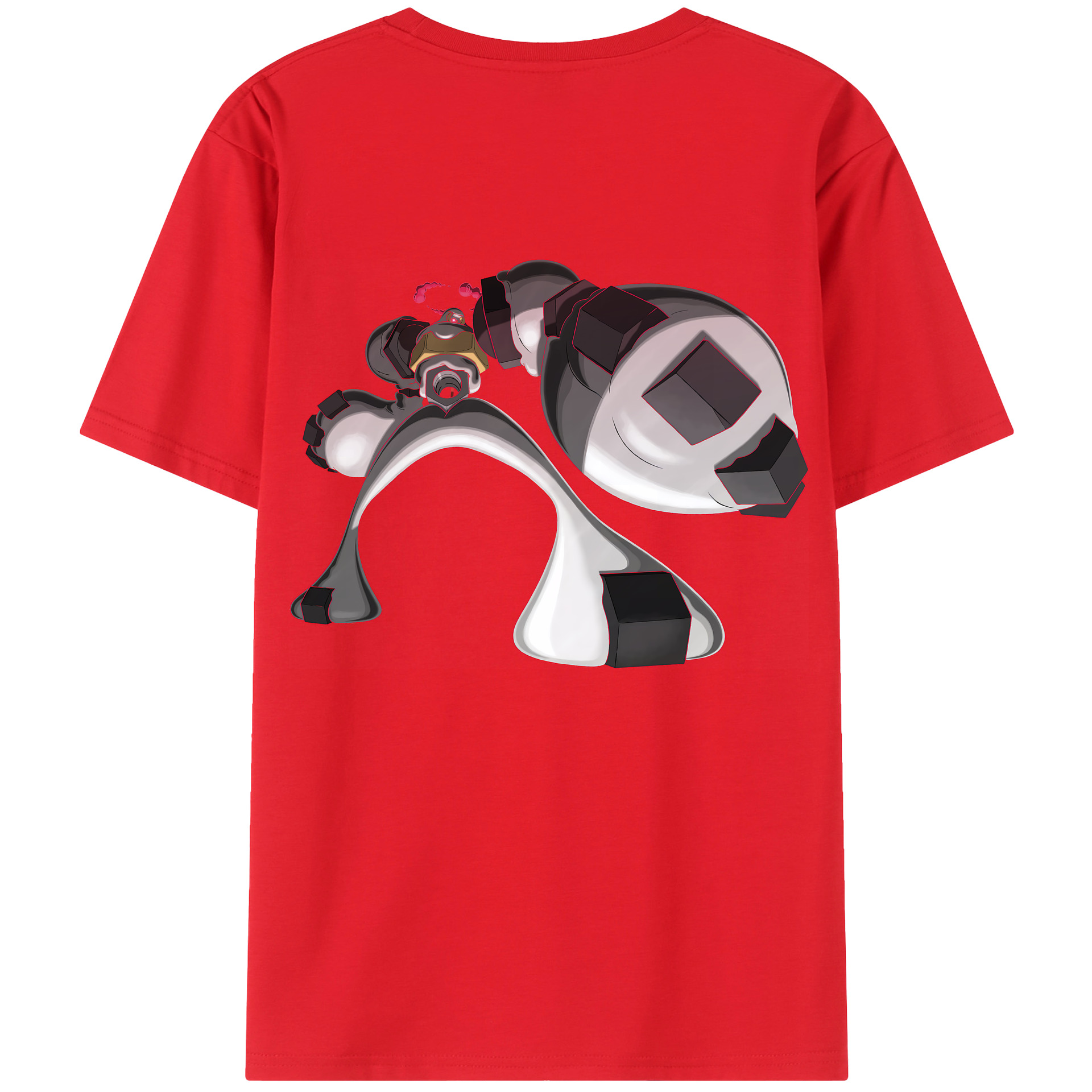 （画像用） ポケットモンスター Pokémon 綿100％ メンズ半袖Tシャツ（バックプリント） 通気性