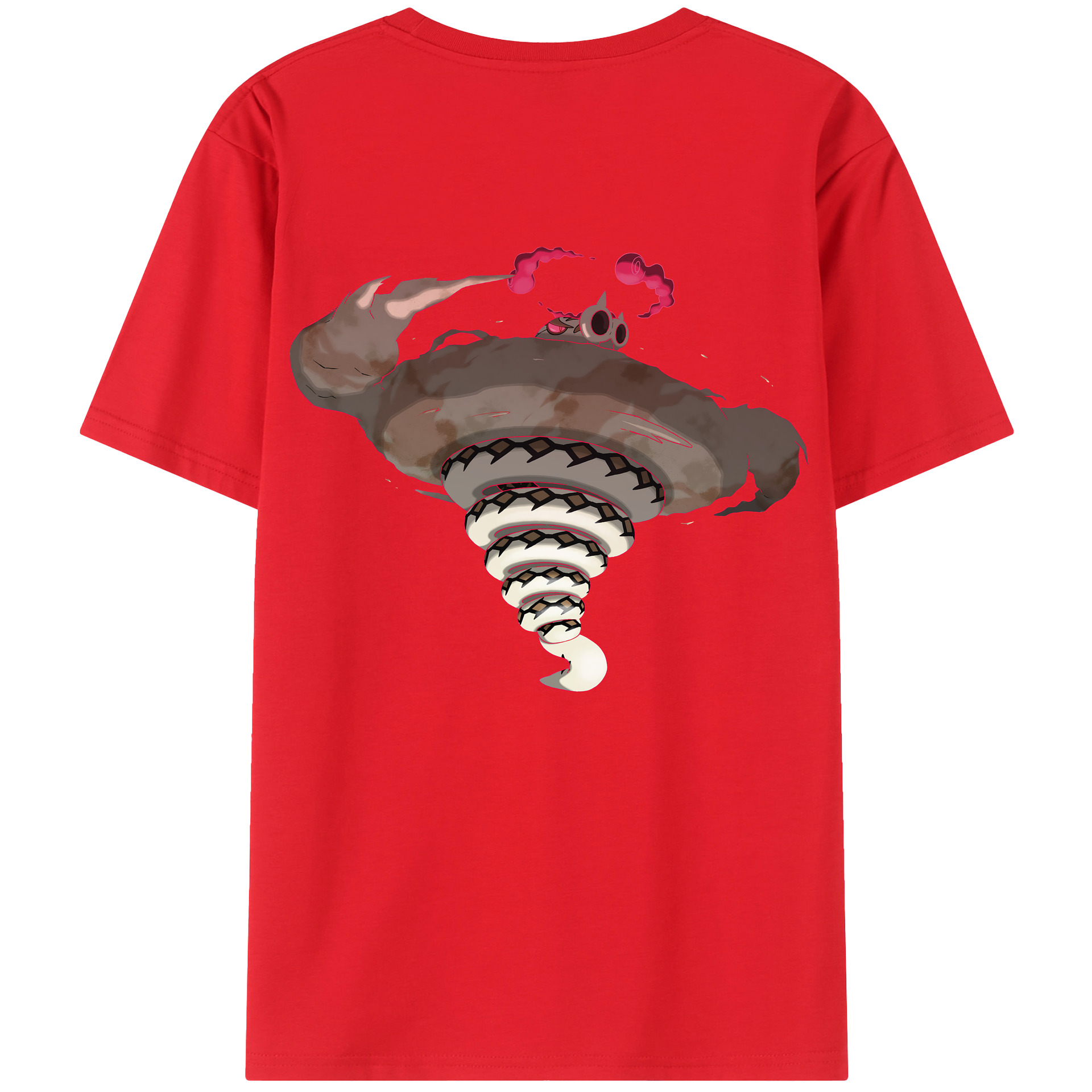 （画像用） ポケットモンスター Pokémon 綿100％ メンズ半袖Tシャツ（バックプリント） 通気性