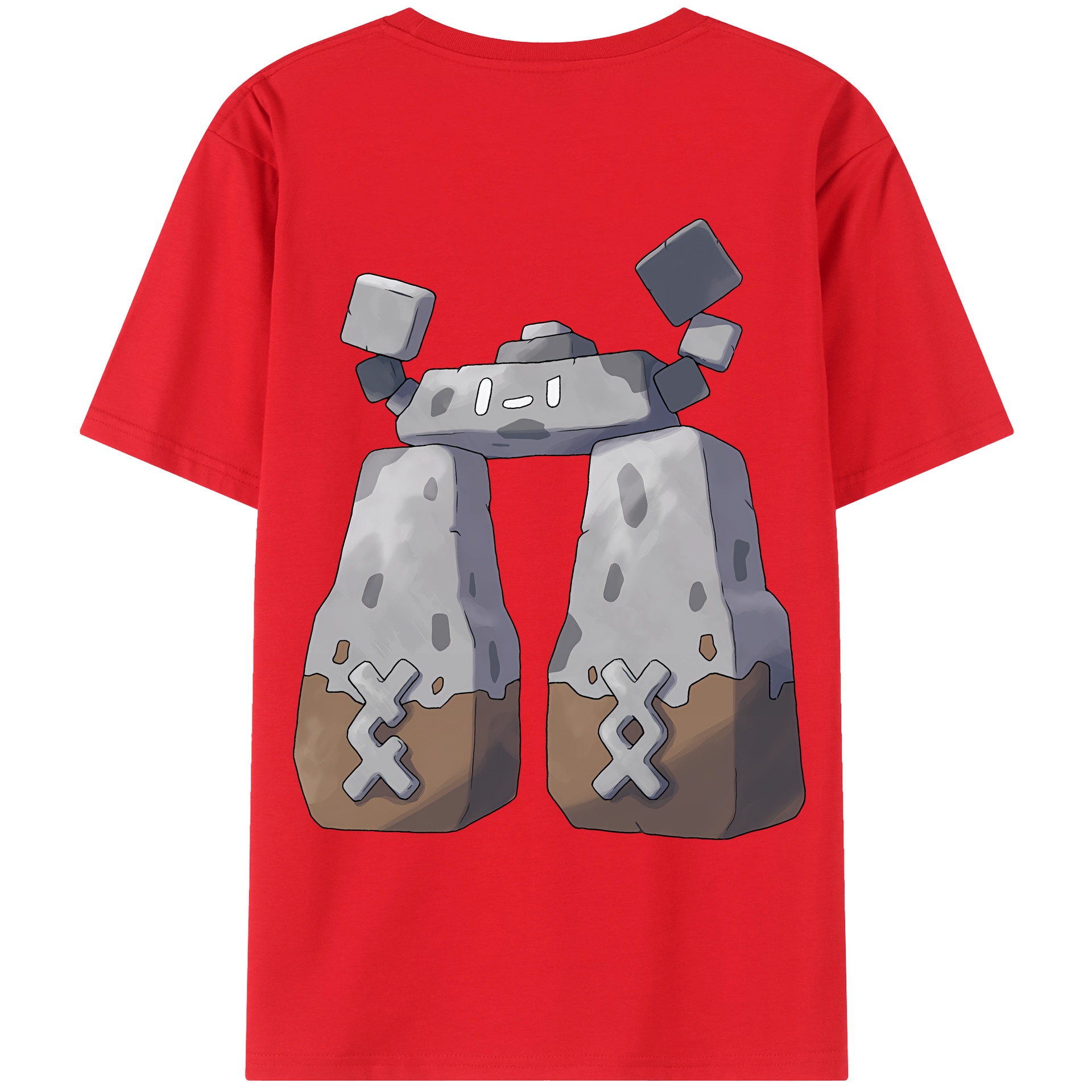 （画像用） ポケットモンスター Pokémon 綿100％ メンズ半袖Tシャツ（バックプリント） 通気性