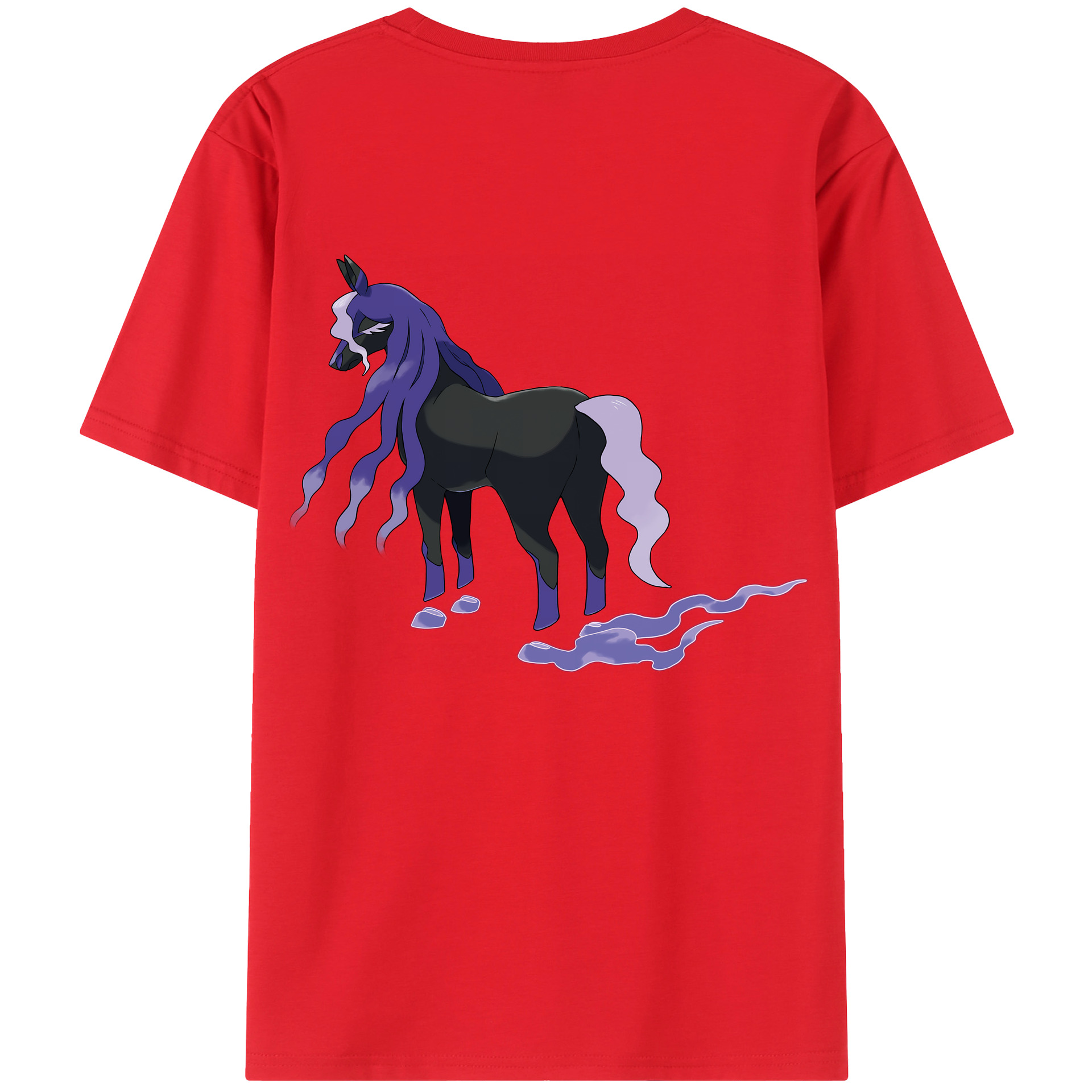（画像用） ポケットモンスター Pokémon 綿100％ メンズ半袖Tシャツ（バックプリント） 通気性