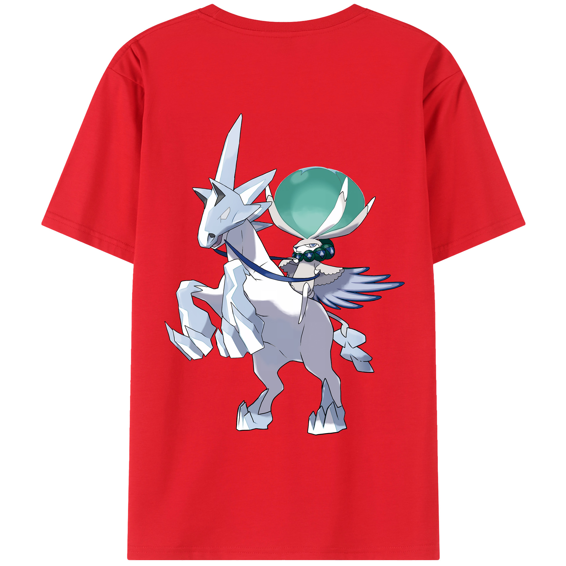 （画像用） ポケットモンスター Pokémon 綿100％ メンズ半袖Tシャツ（バックプリント） 通気性