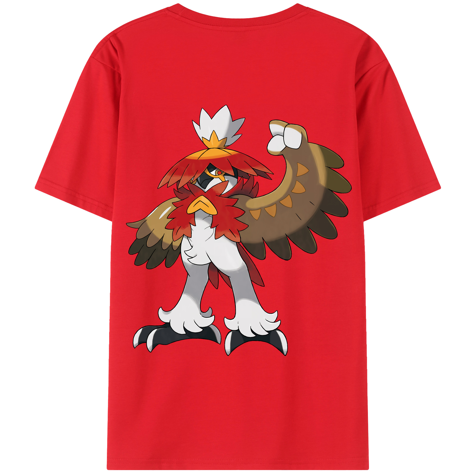 （画像用） ポケットモンスター Pokémon 綿100％ メンズ半袖Tシャツ（バックプリント） 通気性