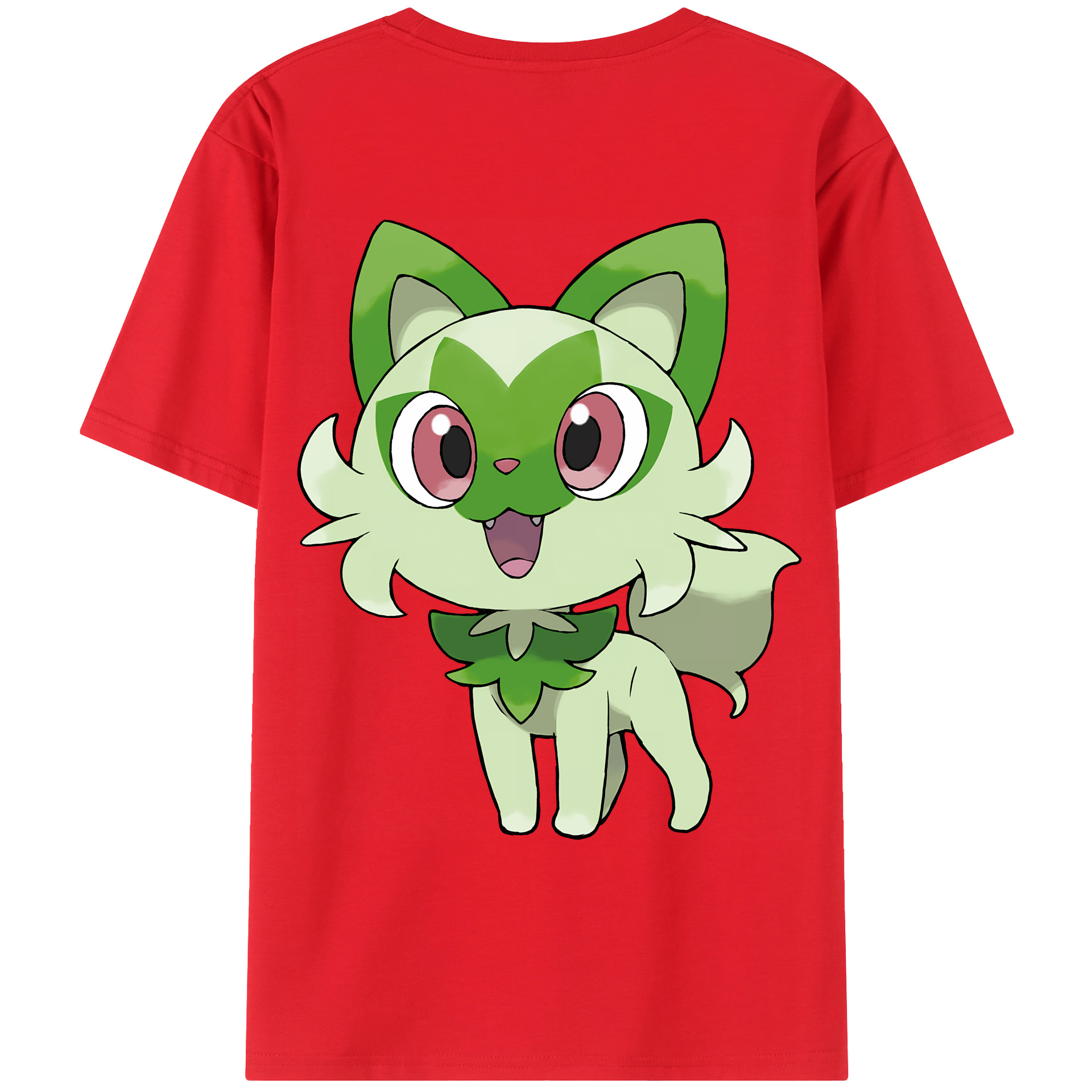 （画像用） ポケットモンスター Pokémon 綿100％ メンズ半袖Tシャツ（バックプリント） 通気性