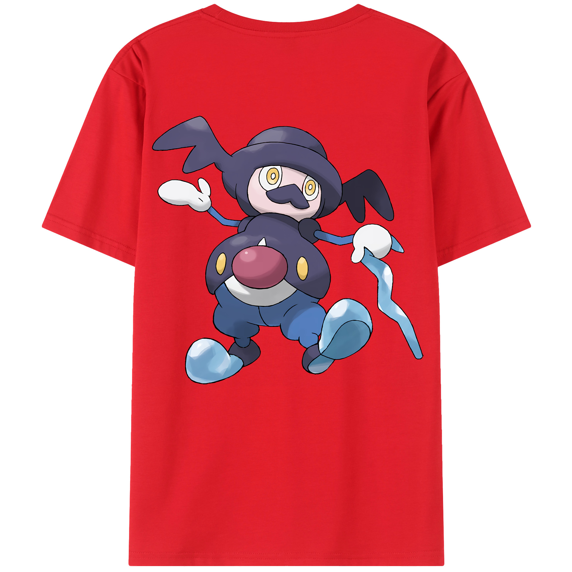 （画像用） ポケットモンスター Pokémon 綿100％ メンズ半袖Tシャツ（バックプリント） 通気性