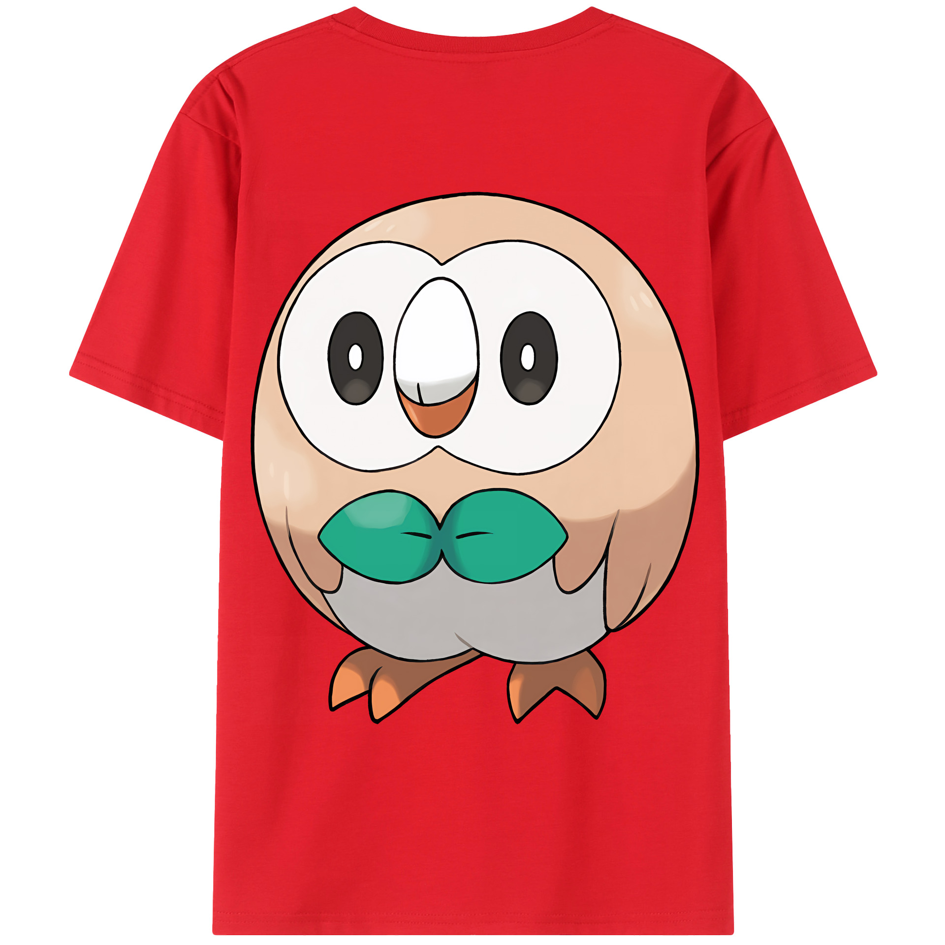 （画像用） ポケットモンスター Pokémon 綿100％ メンズ半袖Tシャツ（バックプリント） 通気性
