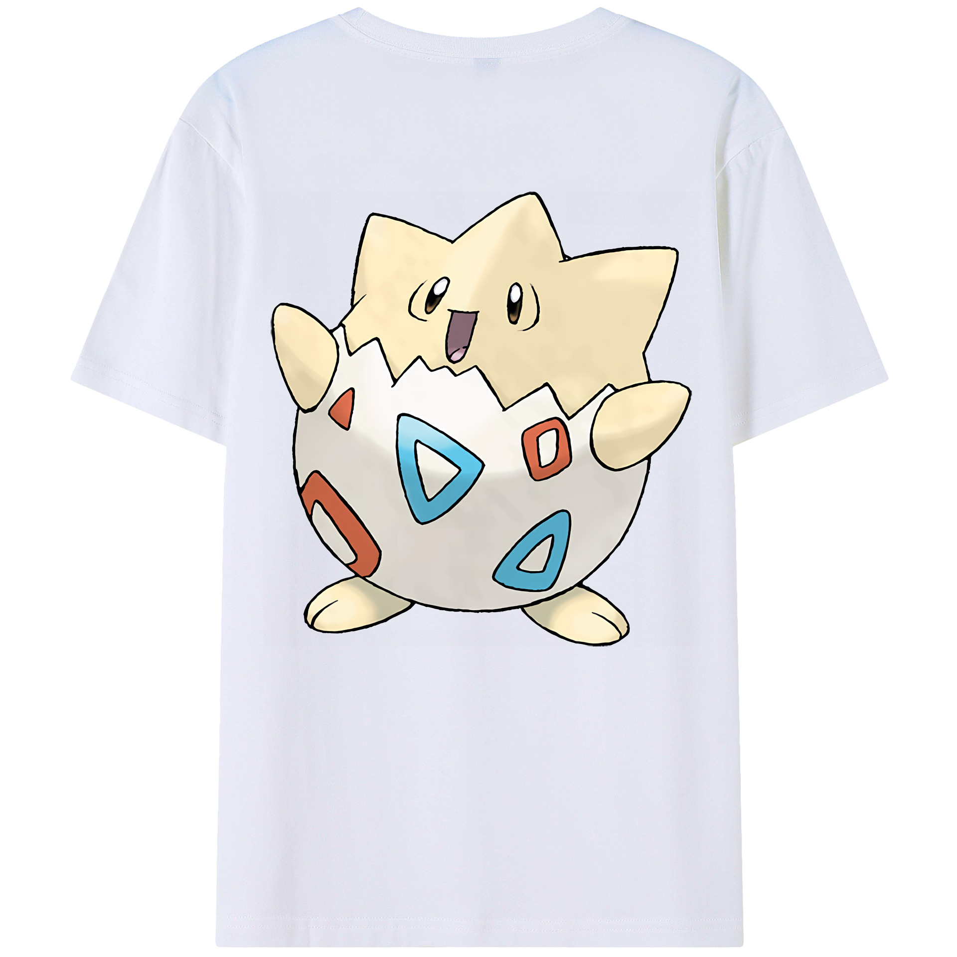 （画像用） ポケットモンスター Pokémon 綿100％ メンズ半袖Tシャツ（バックプリント） 通気性