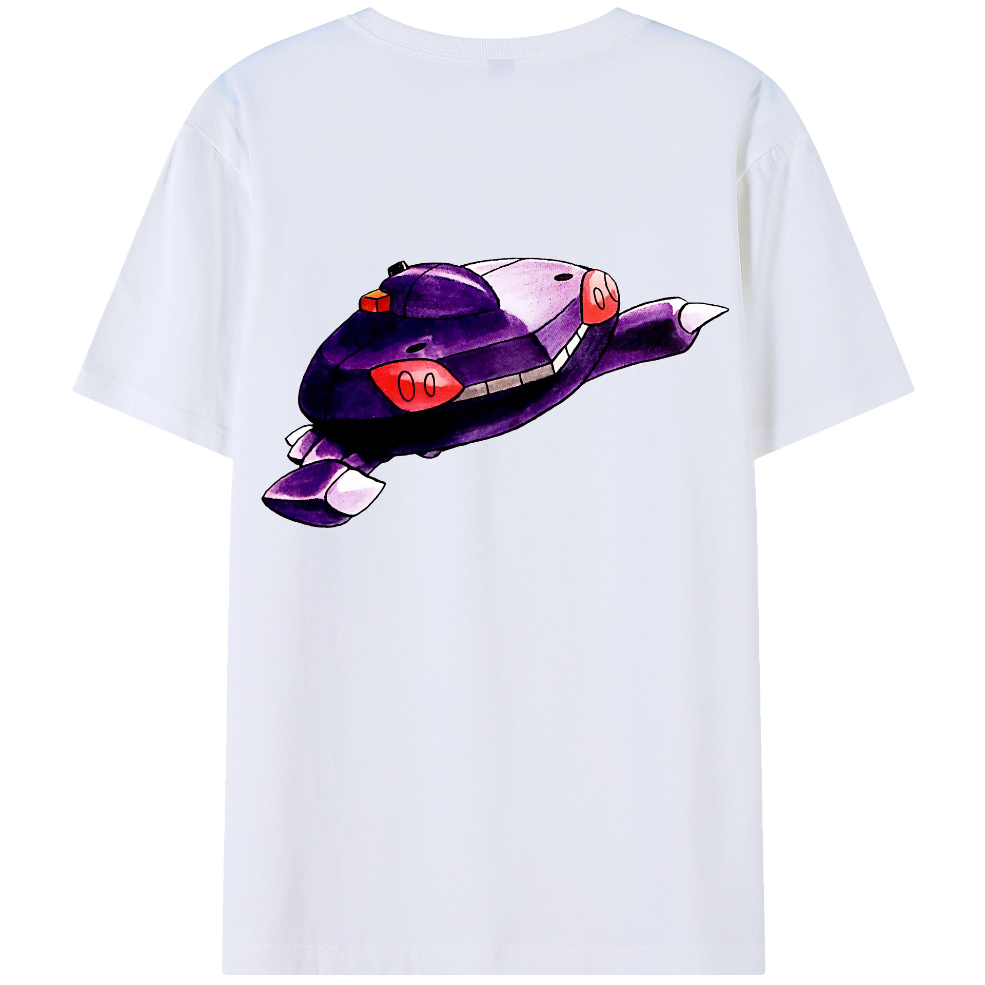 （画像用） ポケットモンスター Pokémon 綿100％ メンズ半袖Tシャツ（バックプリント） 通気性