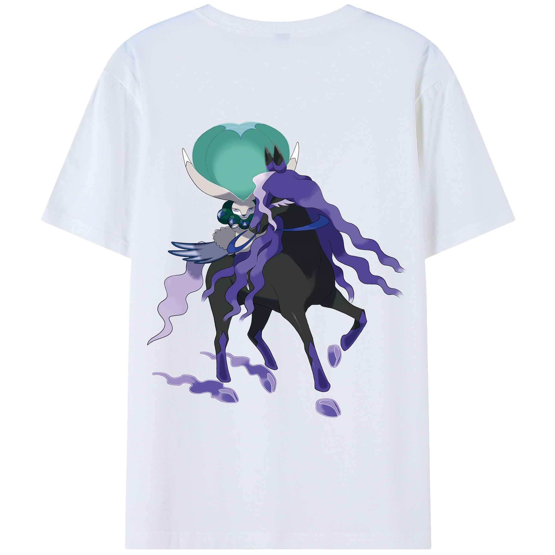 （画像用） ポケットモンスター Pokémon 綿100％ メンズ半袖Tシャツ（バックプリント） 通気性