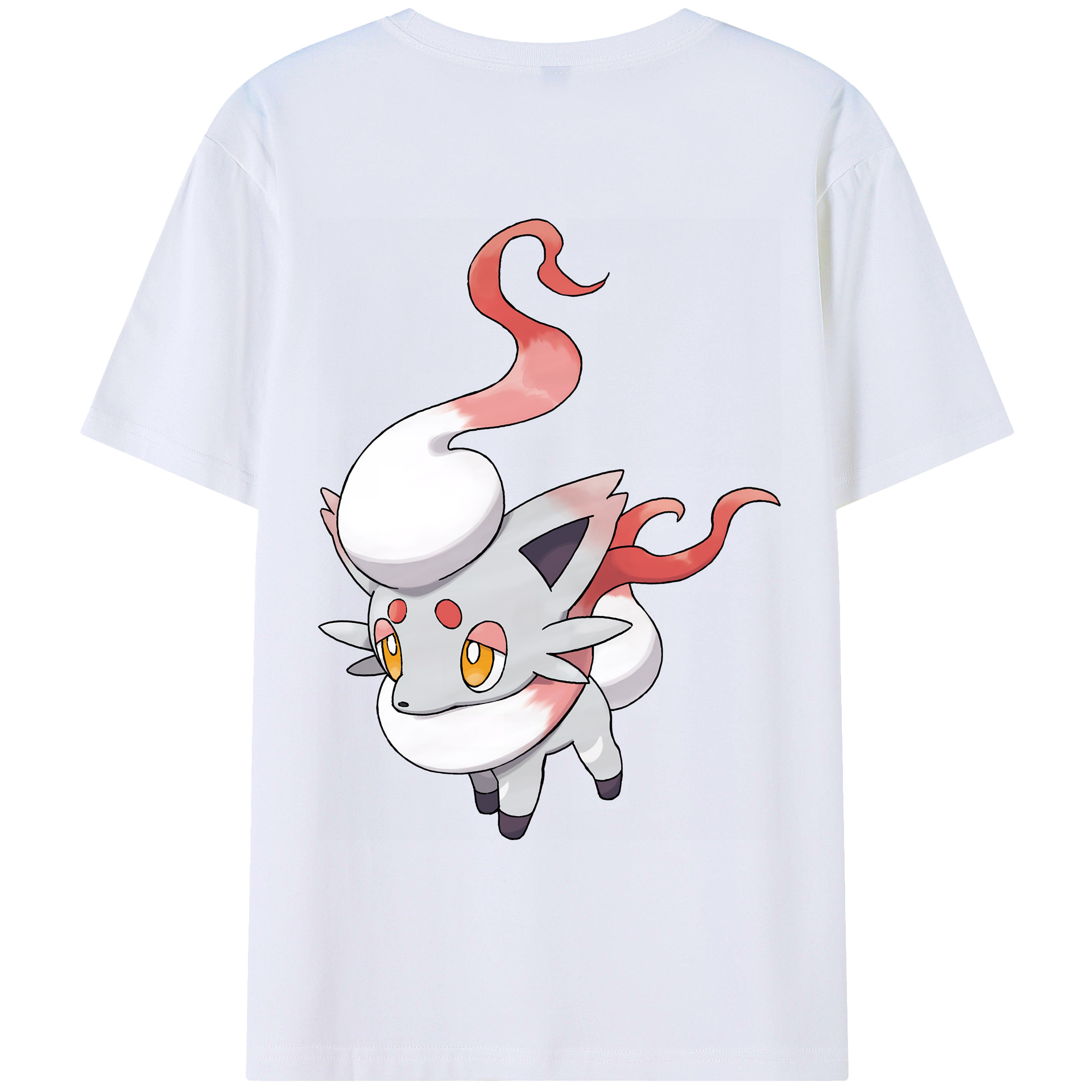 （画像用） ポケットモンスター Pokémon 綿100％ メンズ半袖Tシャツ（バックプリント） 通気性