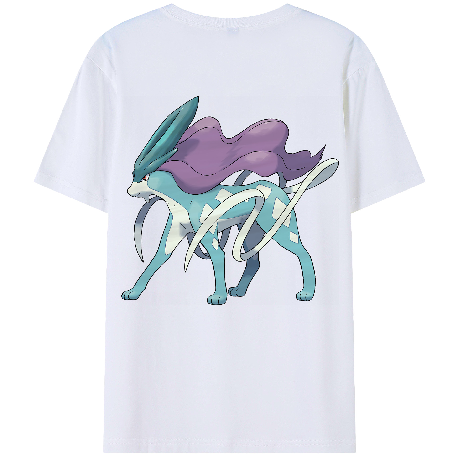 （画像用） ポケットモンスター Pokémon 綿100％ メンズ半袖Tシャツ（バックプリント） 通気性