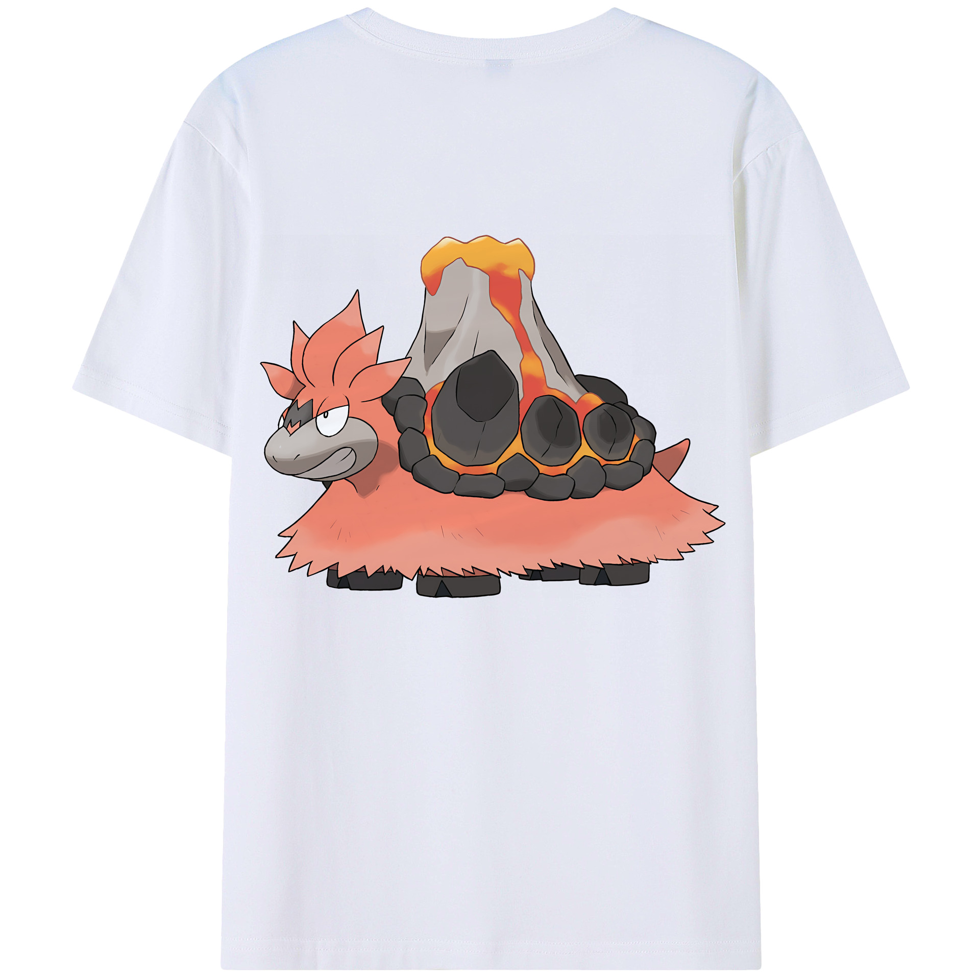 （画像用） ポケットモンスター Pokémon 綿100％ メンズ半袖Tシャツ（バックプリント） 通気性