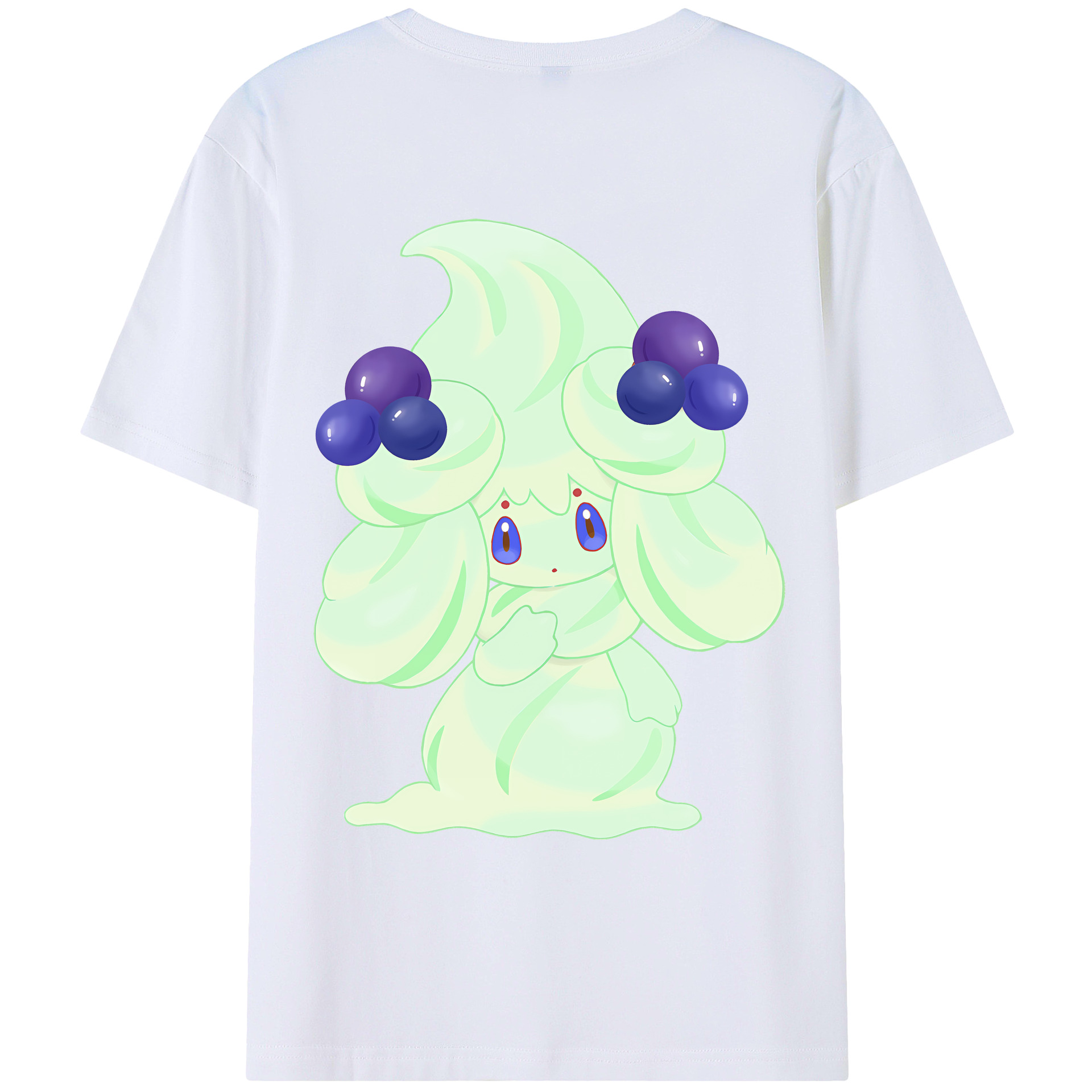 （画像用） ポケットモンスター Pokémon 綿100％ メンズ半袖Tシャツ（バックプリント） 通気性
