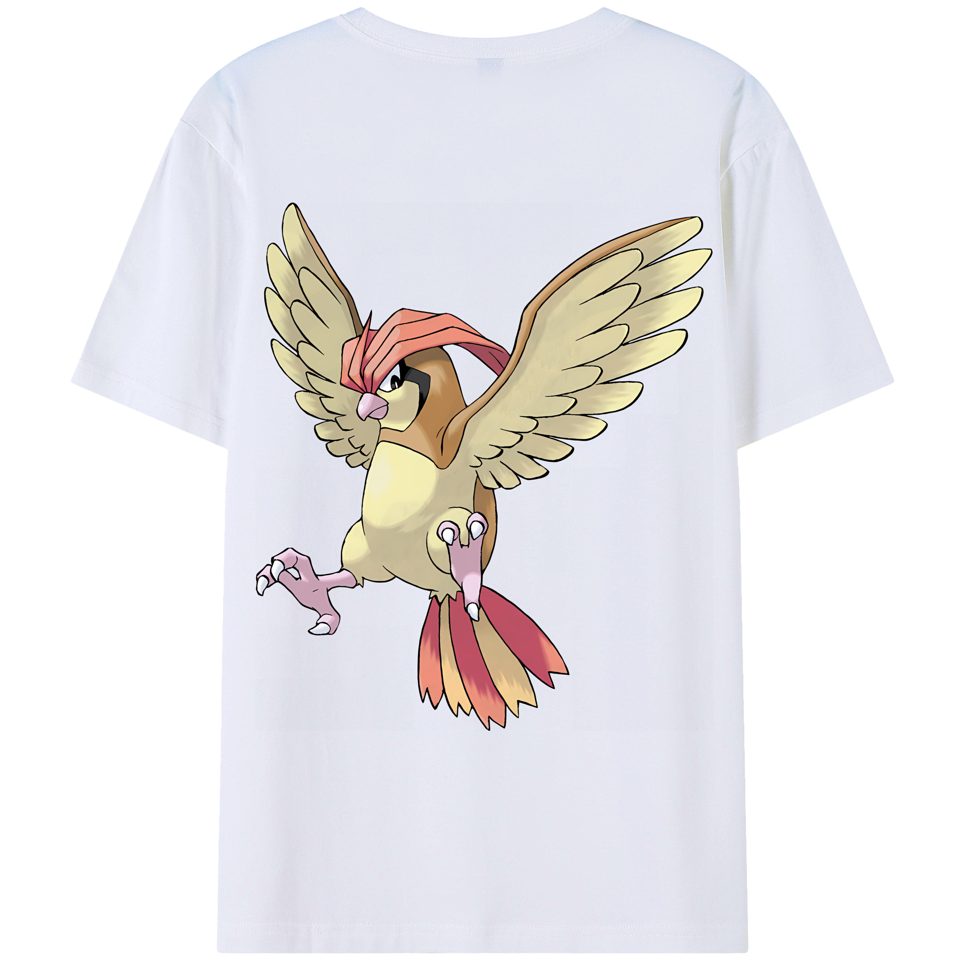 （画像用） ポケットモンスター Pokémon 綿100％ メンズ半袖Tシャツ（バックプリント） 通気性