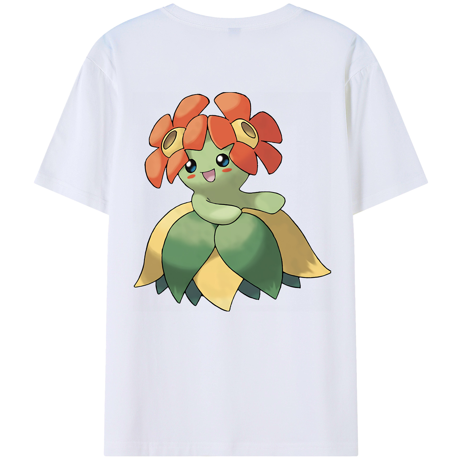 （画像用） ポケットモンスター Pokémon 綿100％ メンズ半袖Tシャツ（バックプリント） 通気性