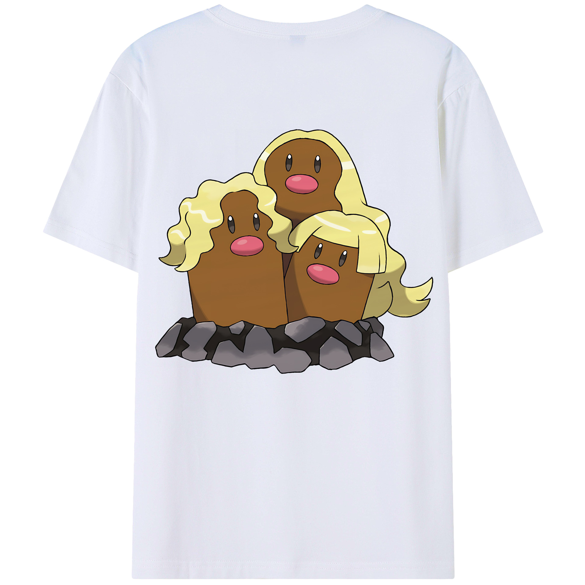（画像用） ポケットモンスター Pokémon 綿100％ メンズ半袖Tシャツ（バックプリント） 通気性