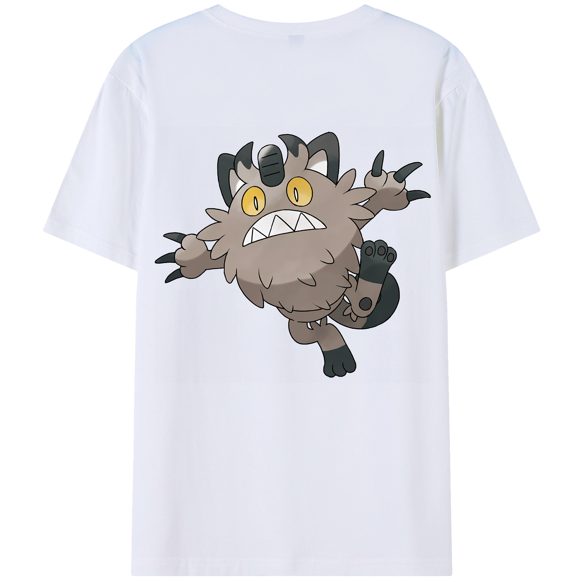 （画像用） ポケットモンスター Pokémon 綿100％ メンズ半袖Tシャツ（バックプリント） 通気性