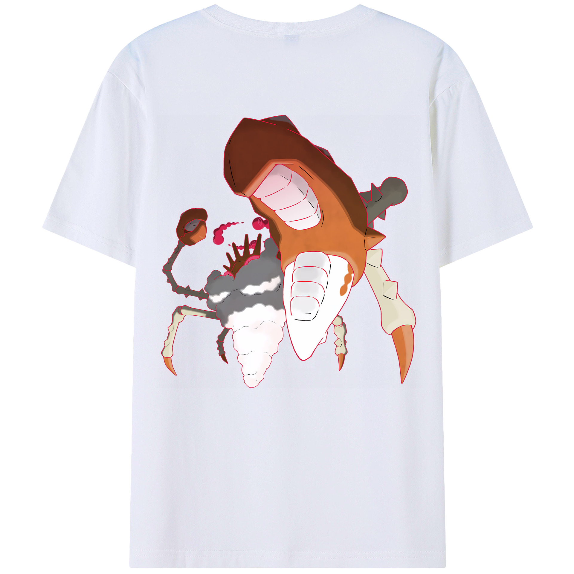 （画像用） ポケットモンスター Pokémon 綿100％ メンズ半袖Tシャツ（バックプリント） 通気性