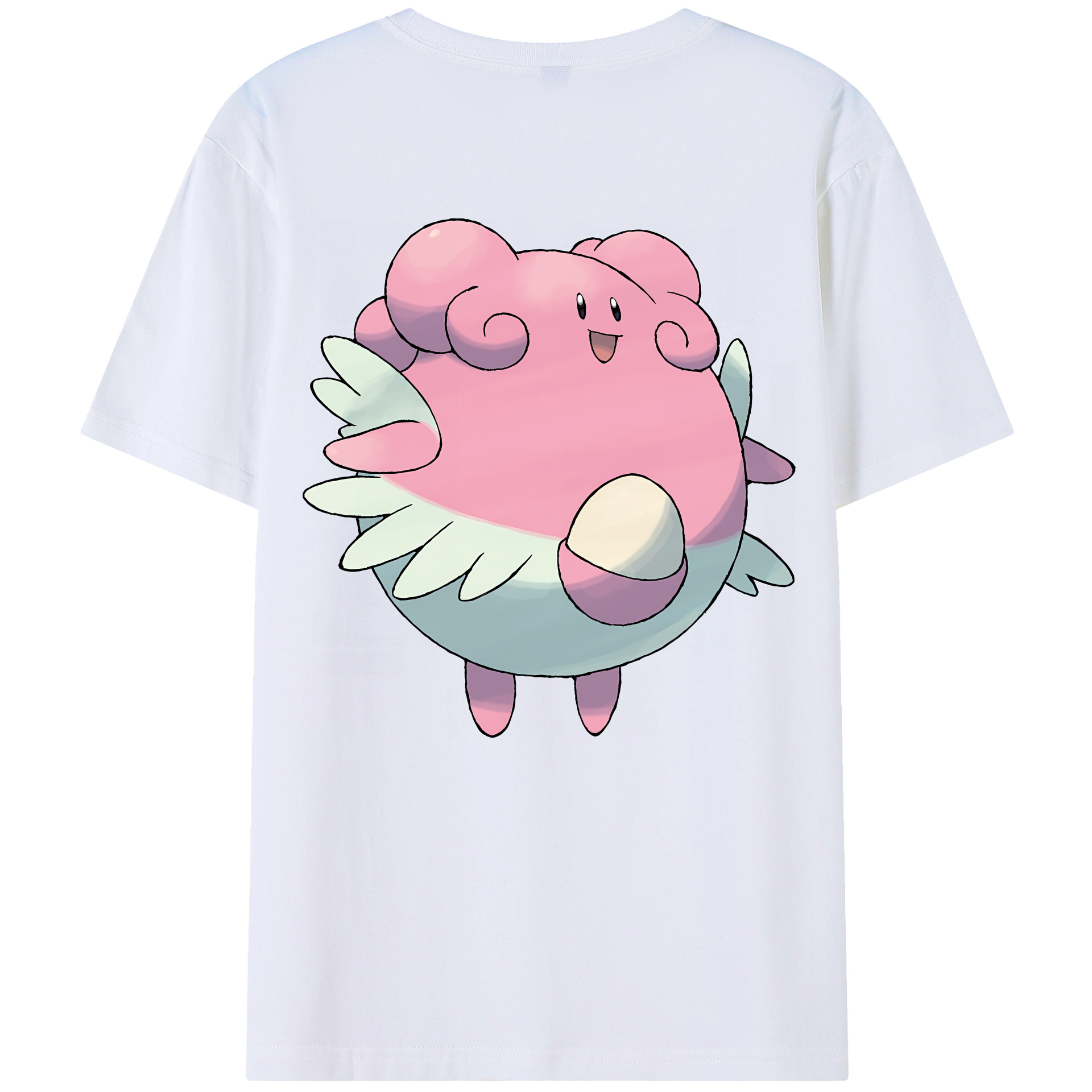 （画像用） ポケットモンスター Pokémon 綿100％ メンズ半袖Tシャツ（バックプリント） 通気性