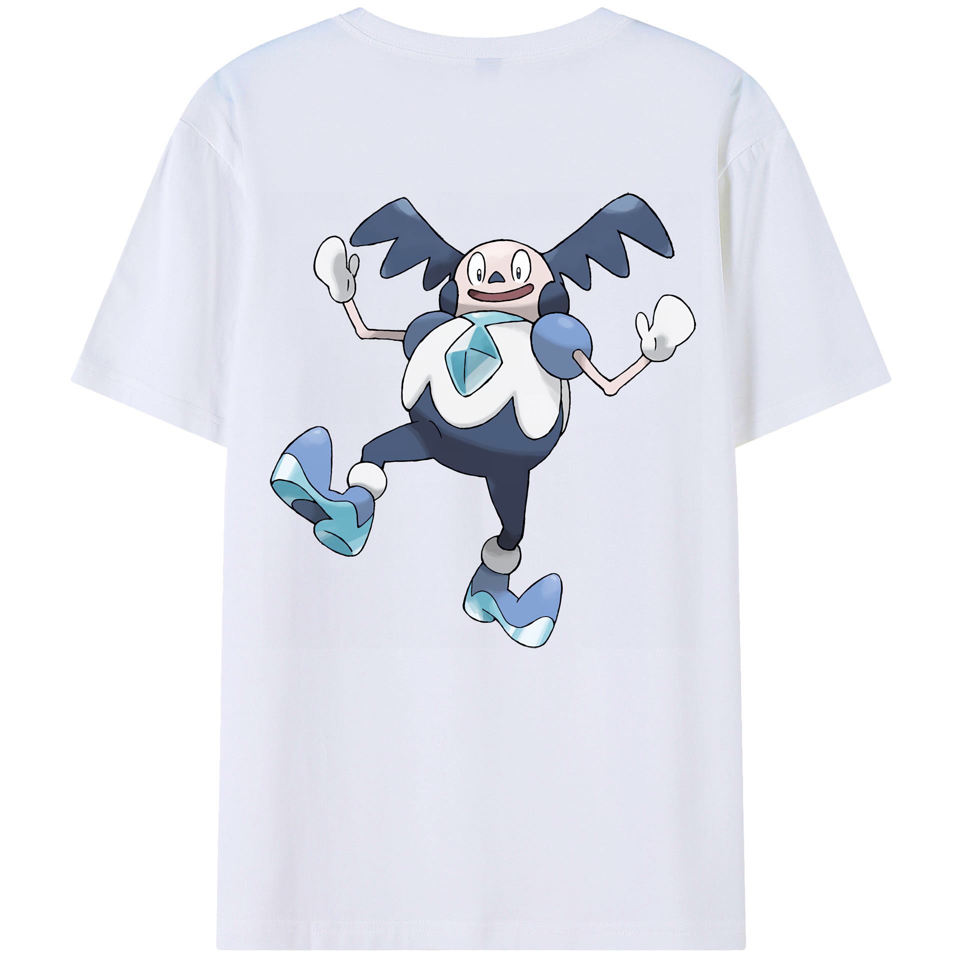 （画像用） ポケットモンスター Pokémon 綿100％ メンズ半袖Tシャツ（バックプリント） 通気性