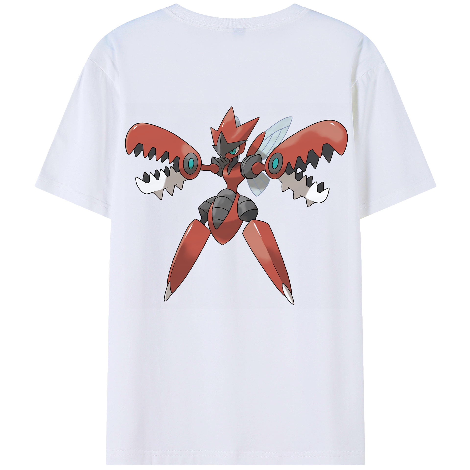 （画像用） ポケットモンスター Pokémon 綿100％ メンズ半袖Tシャツ（バックプリント） 通気性