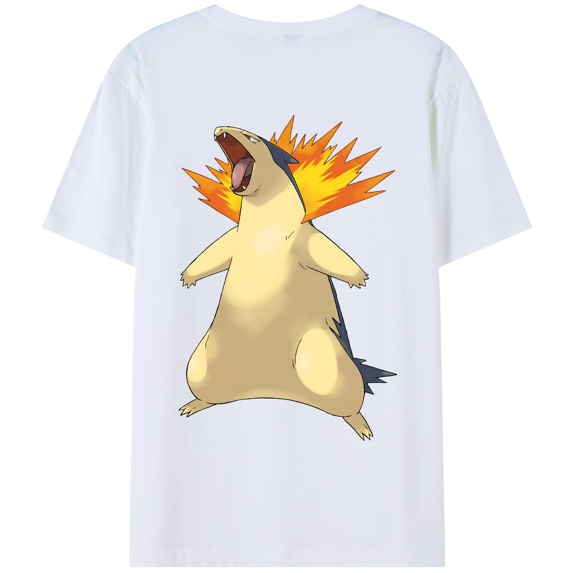 （画像用） ポケットモンスター Pokémon 綿100％ メンズ半袖Tシャツ（バックプリント） 通気性