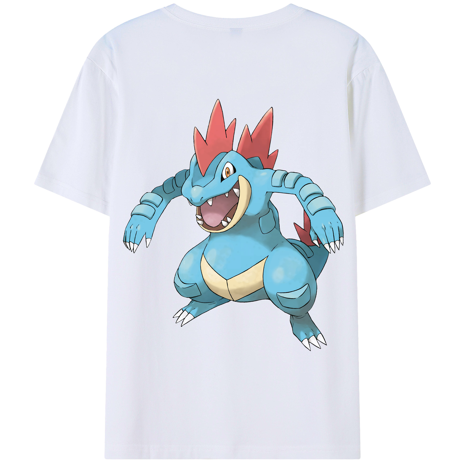 （画像用） ポケットモンスター Pokémon 綿100％ メンズ半袖Tシャツ（バックプリント） 通気性
