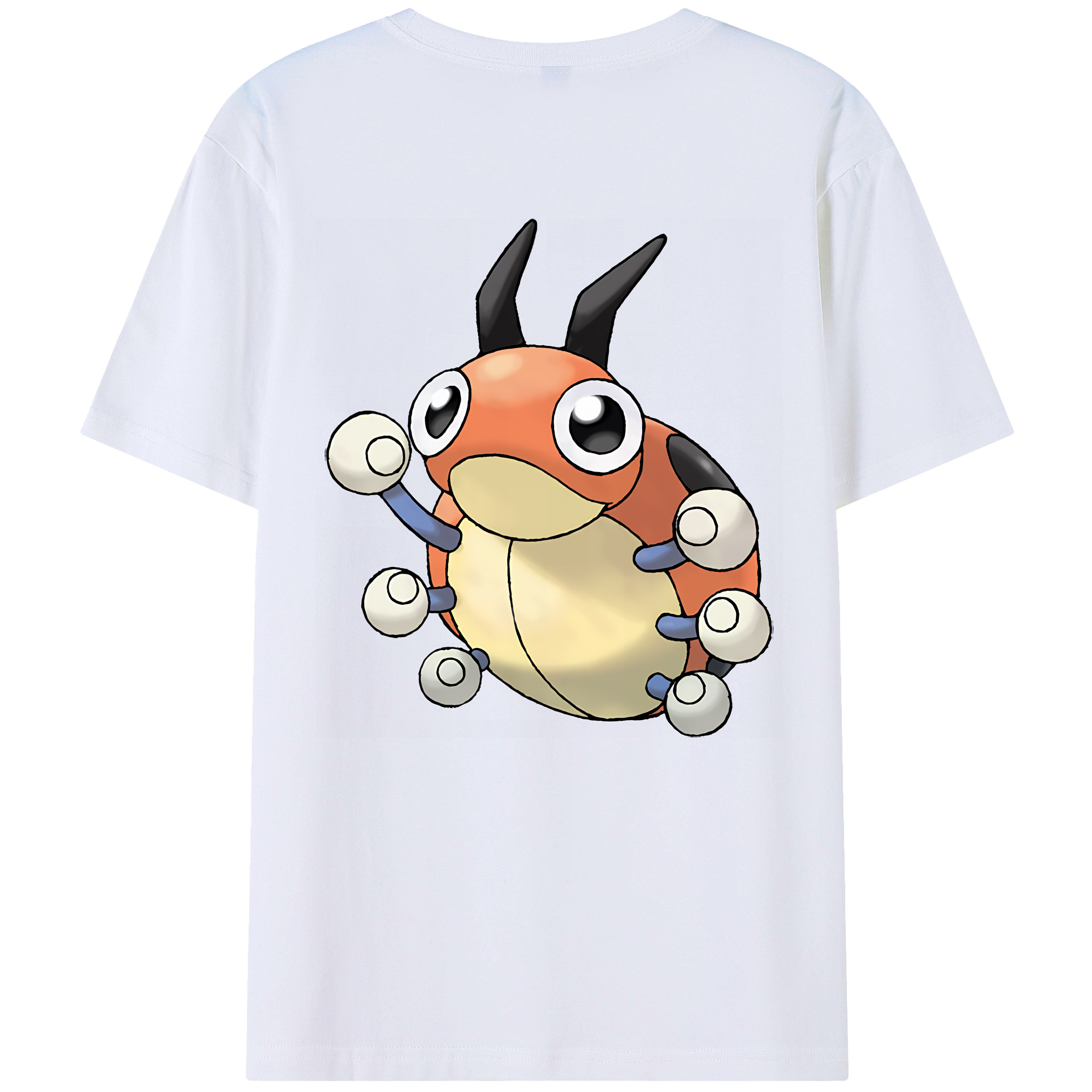 （画像用） ポケットモンスター Pokémon 綿100％ メンズ半袖Tシャツ（バックプリント） 通気性