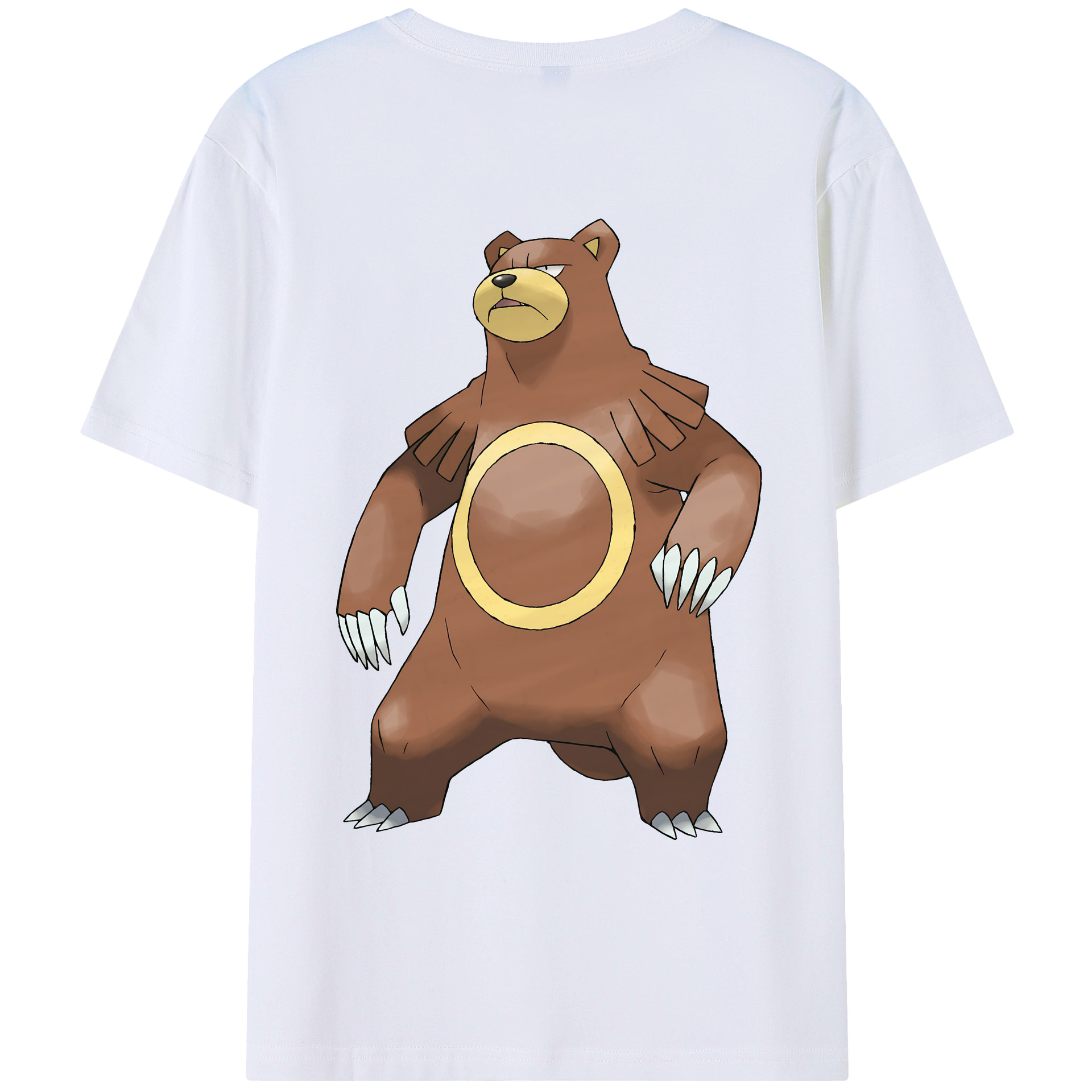 （画像用） ポケットモンスター Pokémon 綿100％ メンズ半袖Tシャツ（バックプリント） 通気性