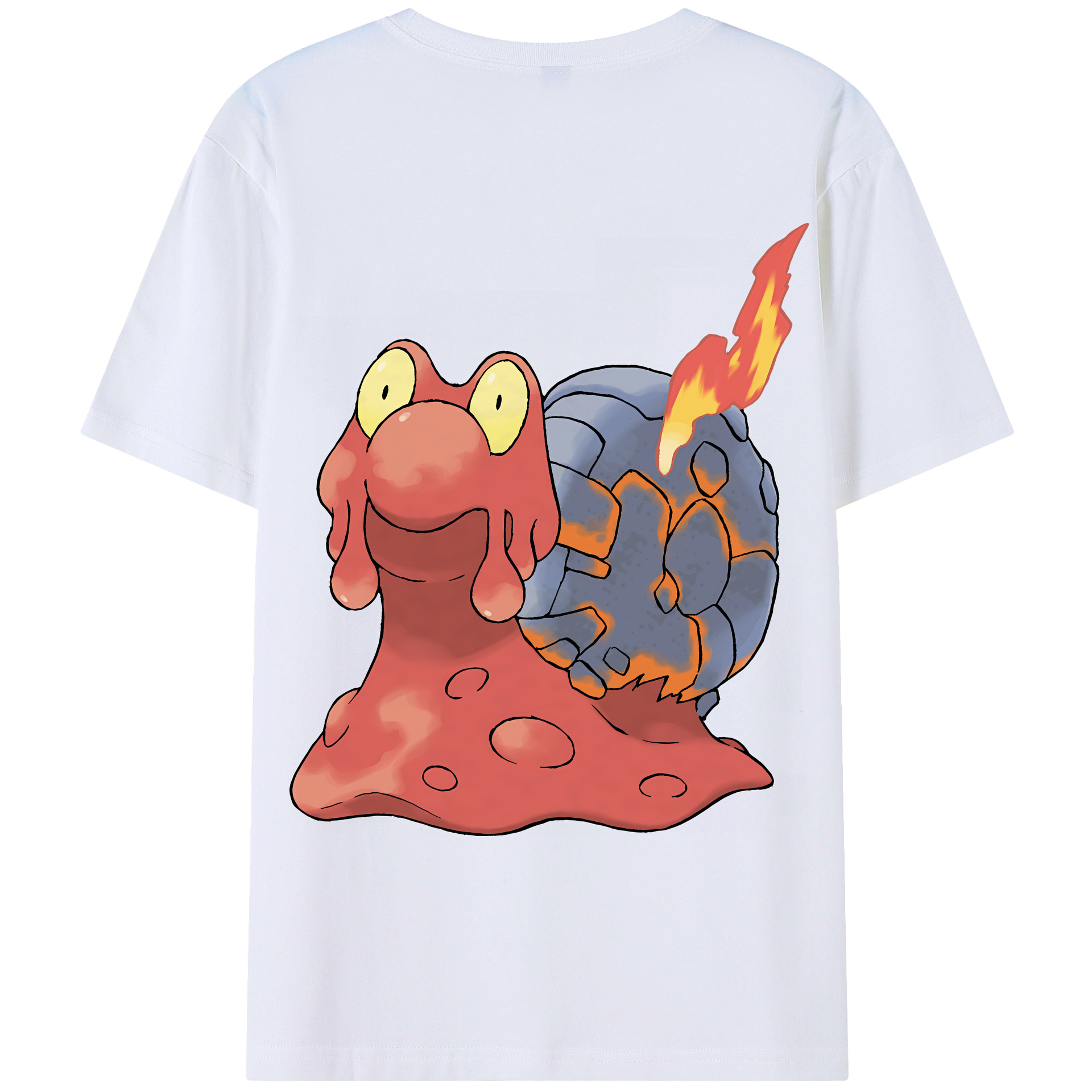 （画像用） ポケットモンスター Pokémon 綿100％ メンズ半袖Tシャツ（バックプリント） 通気性