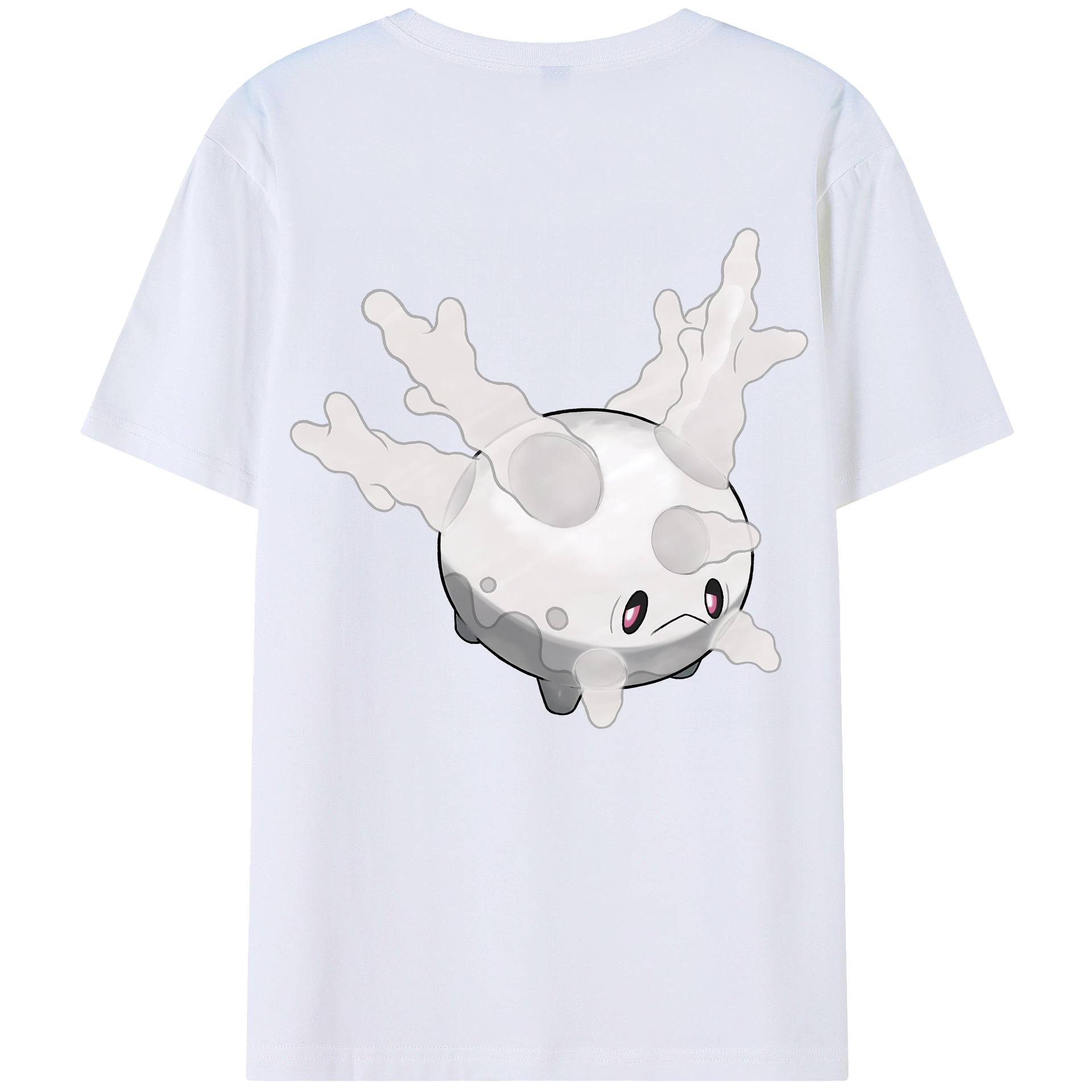 （画像用） ポケットモンスター Pokémon 綿100％ メンズ半袖Tシャツ（バックプリント） 通気性