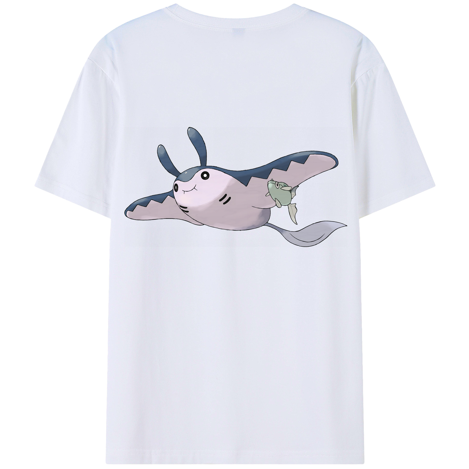 （画像用） ポケットモンスター Pokémon 綿100％ メンズ半袖Tシャツ（バックプリント） 通気性