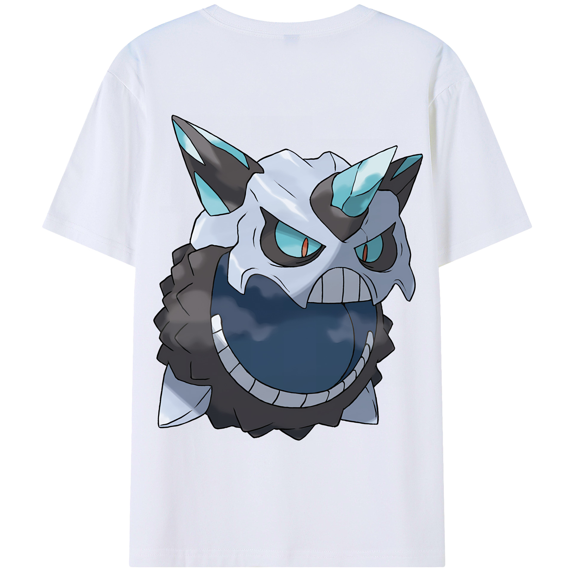 （画像用） ポケットモンスター Pokémon 綿100％ メンズ半袖Tシャツ（バックプリント） 通気性