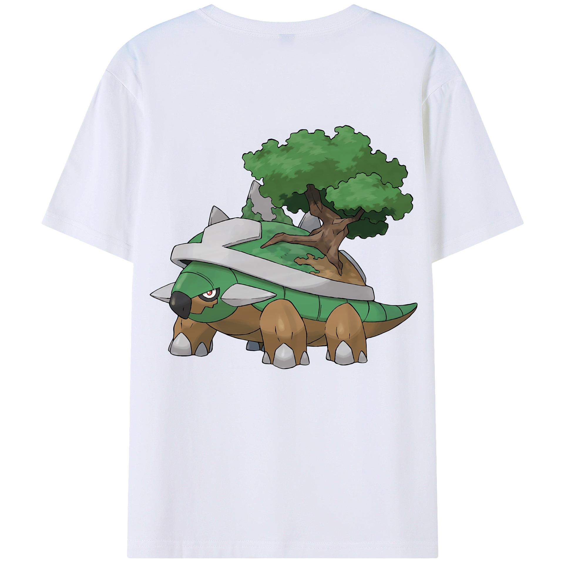 （画像用） ポケットモンスター Pokémon 綿100％ メンズ半袖Tシャツ（バックプリント） 通気性