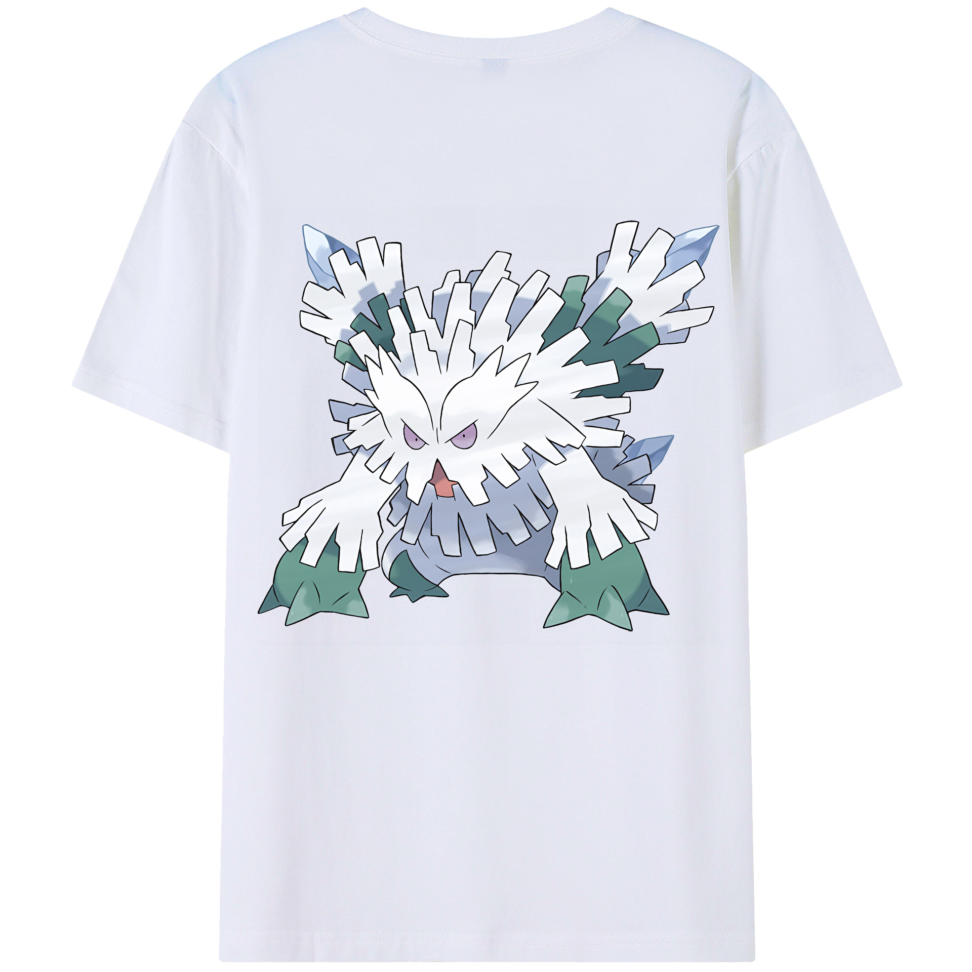 （画像用） ポケットモンスター Pokémon 綿100％ メンズ半袖Tシャツ（バックプリント） 通気性