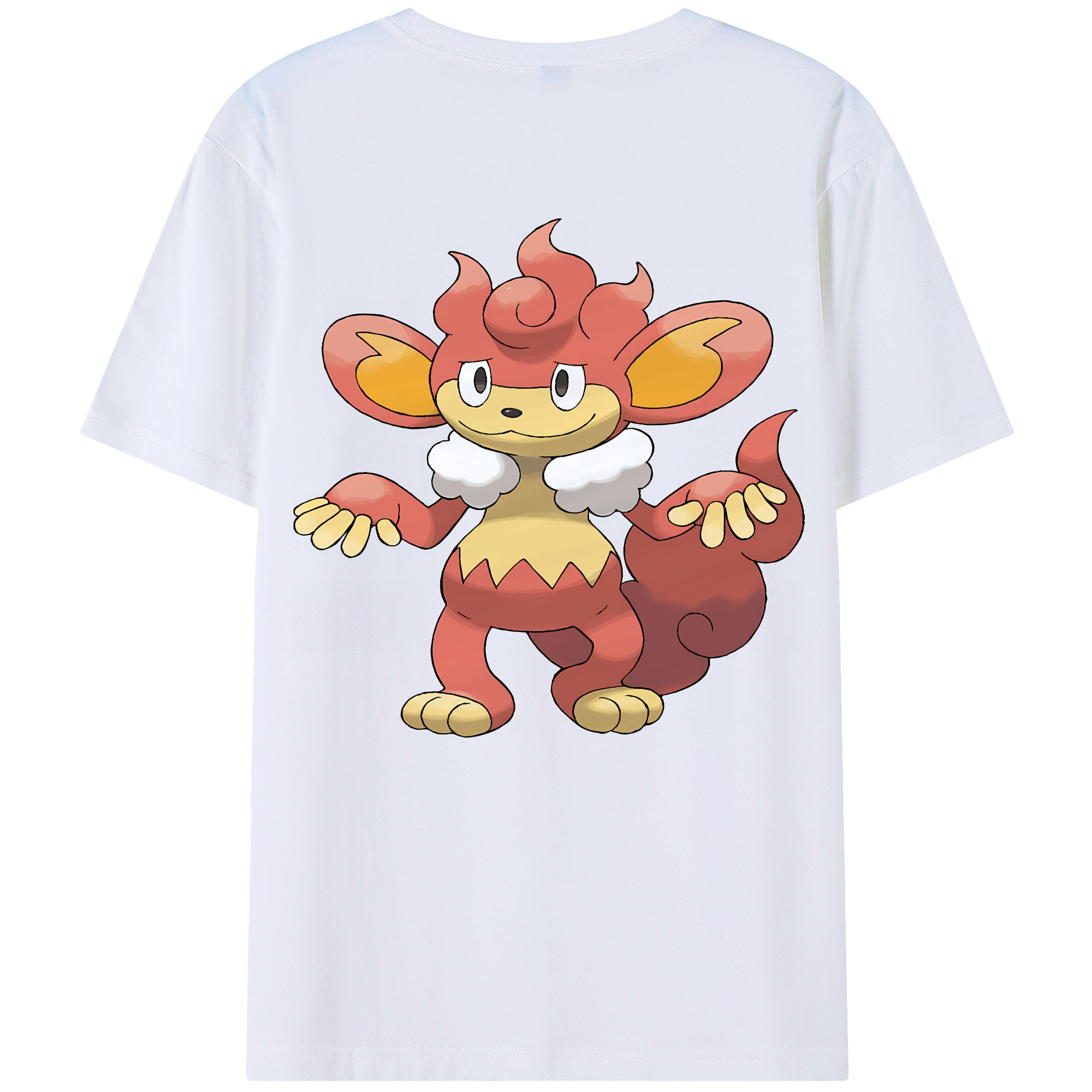 （画像用） ポケットモンスター Pokémon 綿100％ メンズ半袖Tシャツ（バックプリント） 通気性