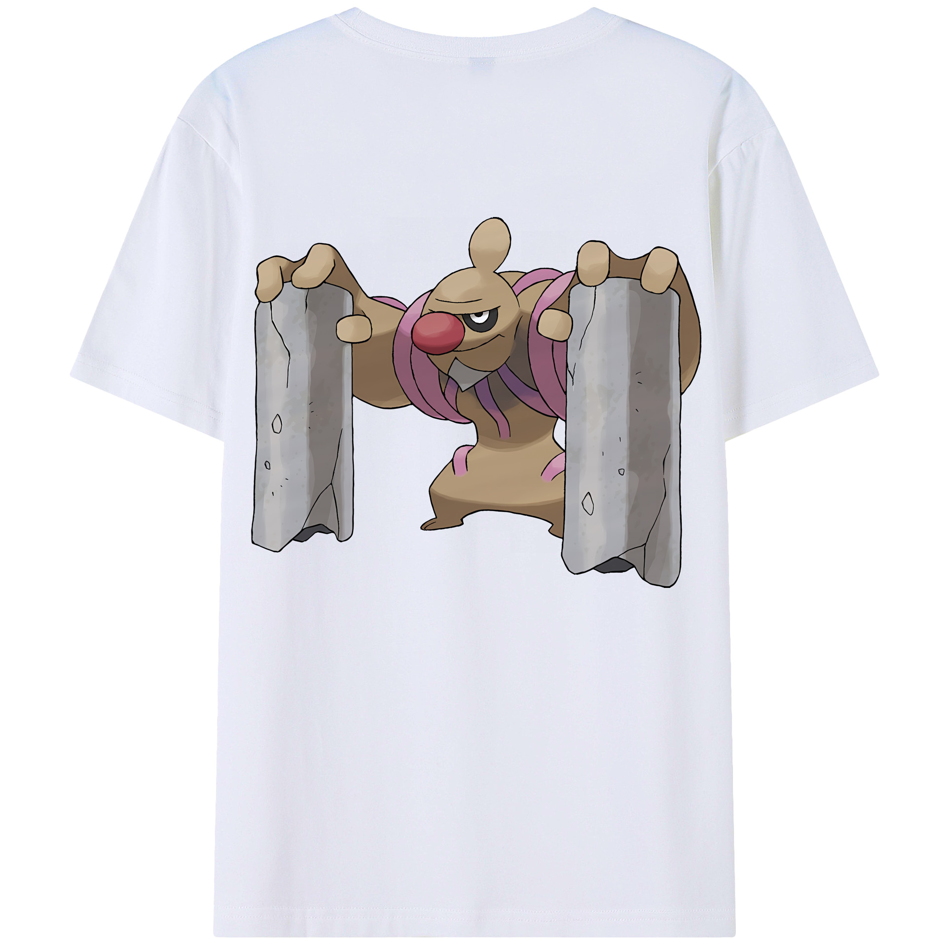 （画像用） ポケットモンスター Pokémon 綿100％ メンズ半袖Tシャツ（バックプリント） 通気性