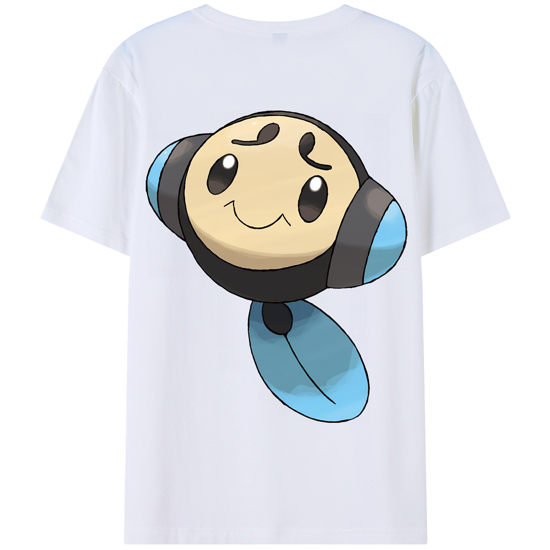 （画像用） ポケットモンスター Pokémon 綿100％ メンズ半袖Tシャツ（バックプリント） 通気性