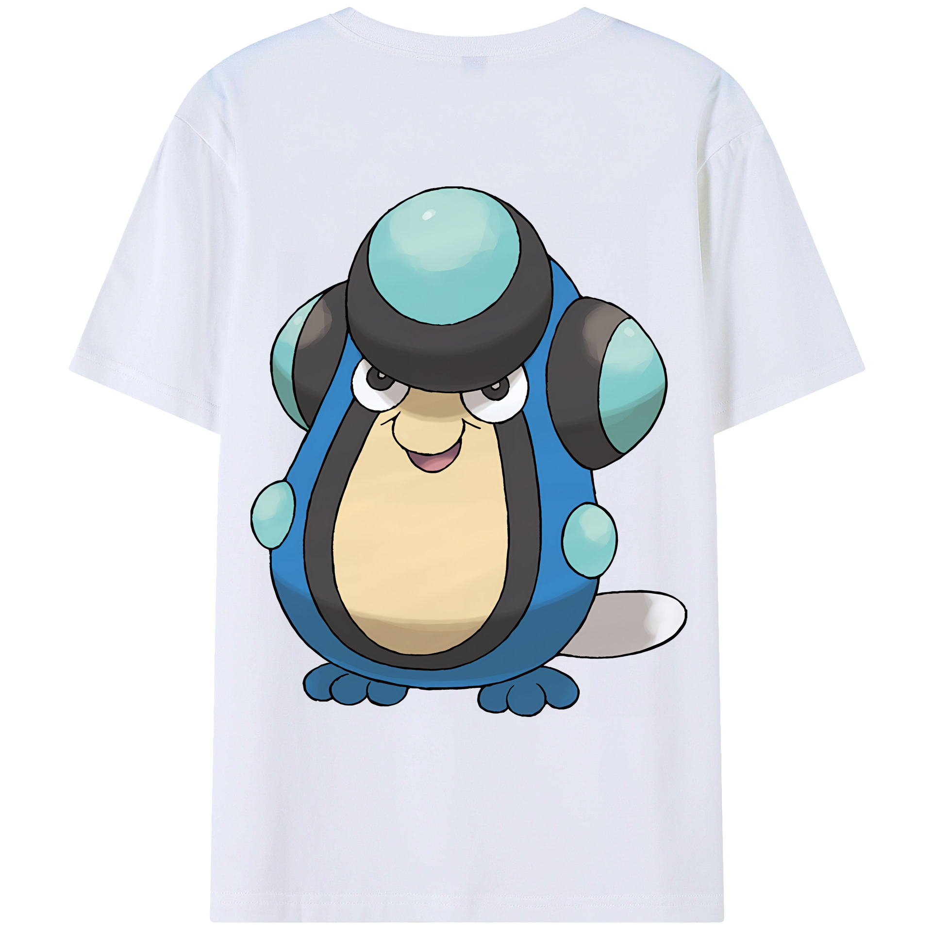 （画像用） ポケットモンスター Pokémon 綿100％ メンズ半袖Tシャツ（バックプリント） 通気性