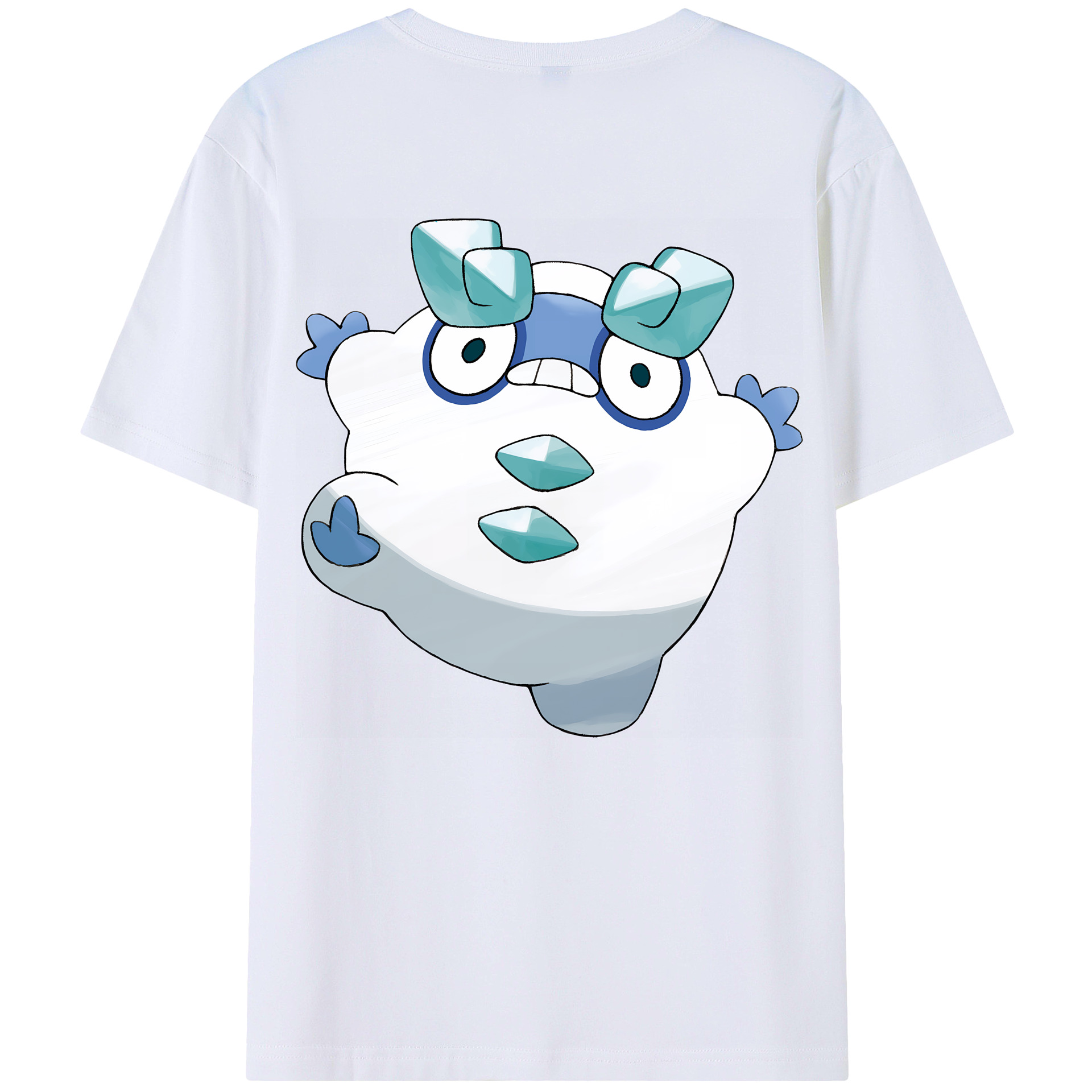 （画像用） ポケットモンスター Pokémon 綿100％ メンズ半袖Tシャツ（バックプリント） 通気性
