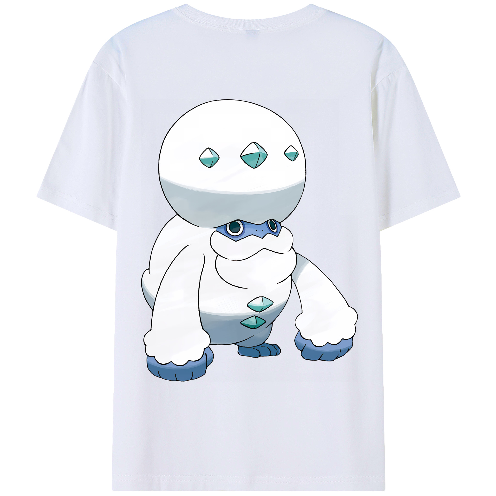 （画像用） ポケットモンスター Pokémon 綿100％ メンズ半袖Tシャツ（バックプリント） 通気性