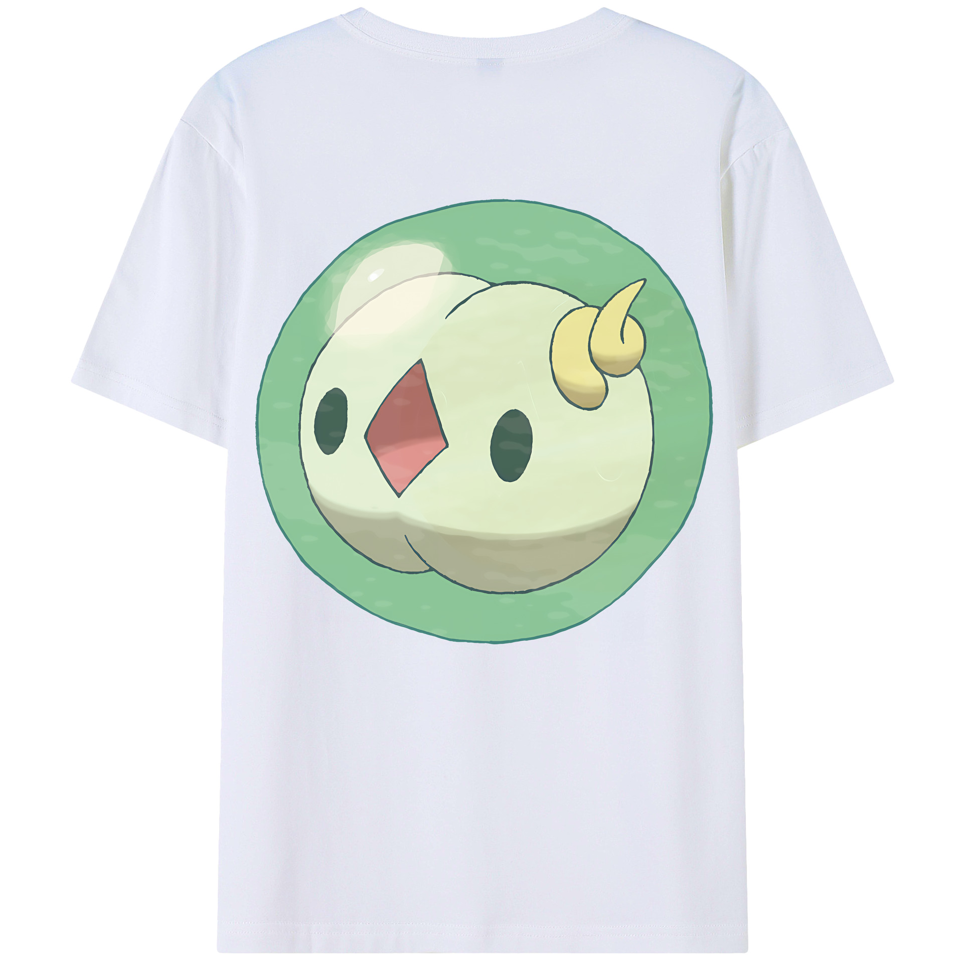（画像用） ポケットモンスター Pokémon 綿100％ メンズ半袖Tシャツ（バックプリント） 通気性