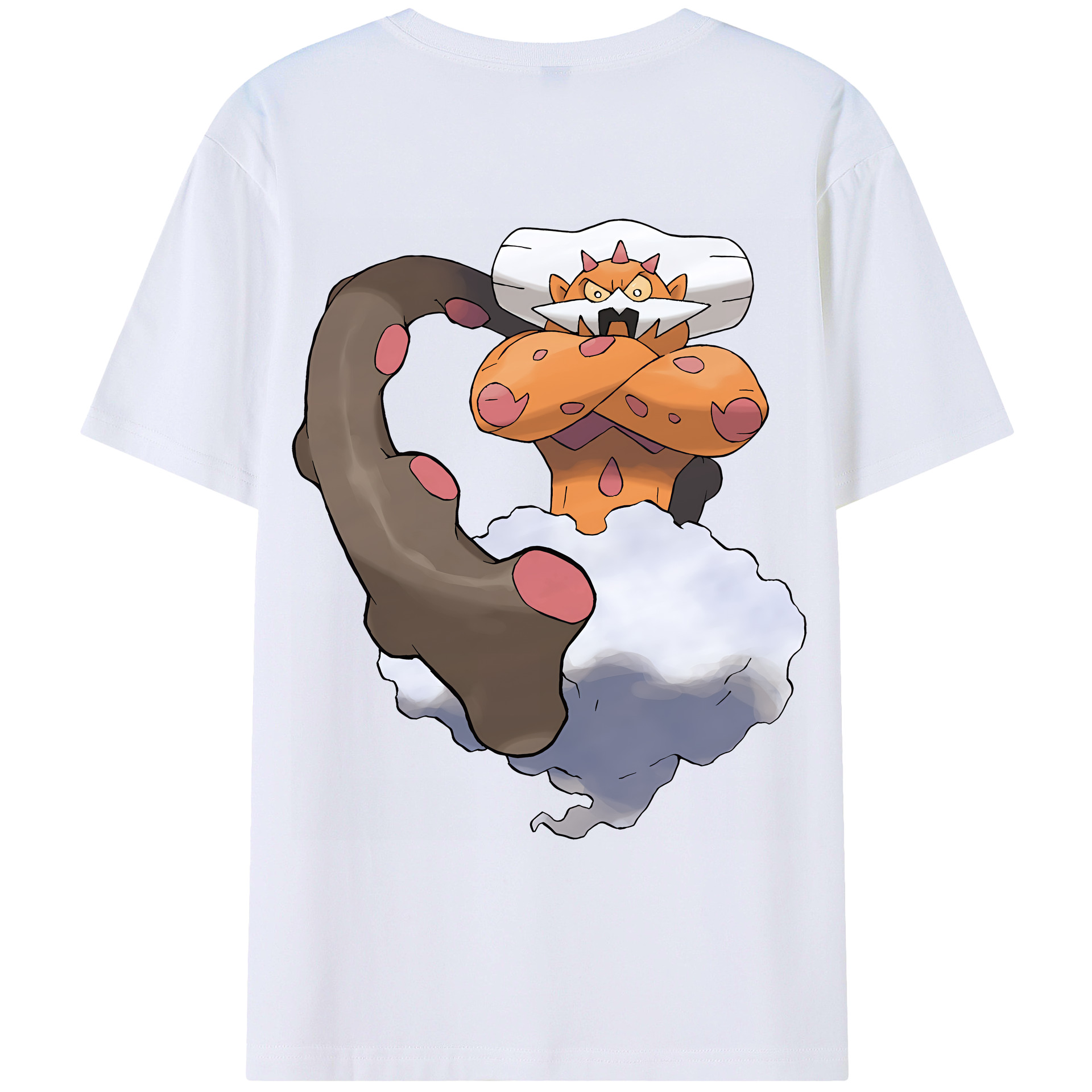 （画像用） ポケットモンスター Pokémon 綿100％ メンズ半袖Tシャツ（バックプリント） 通気性