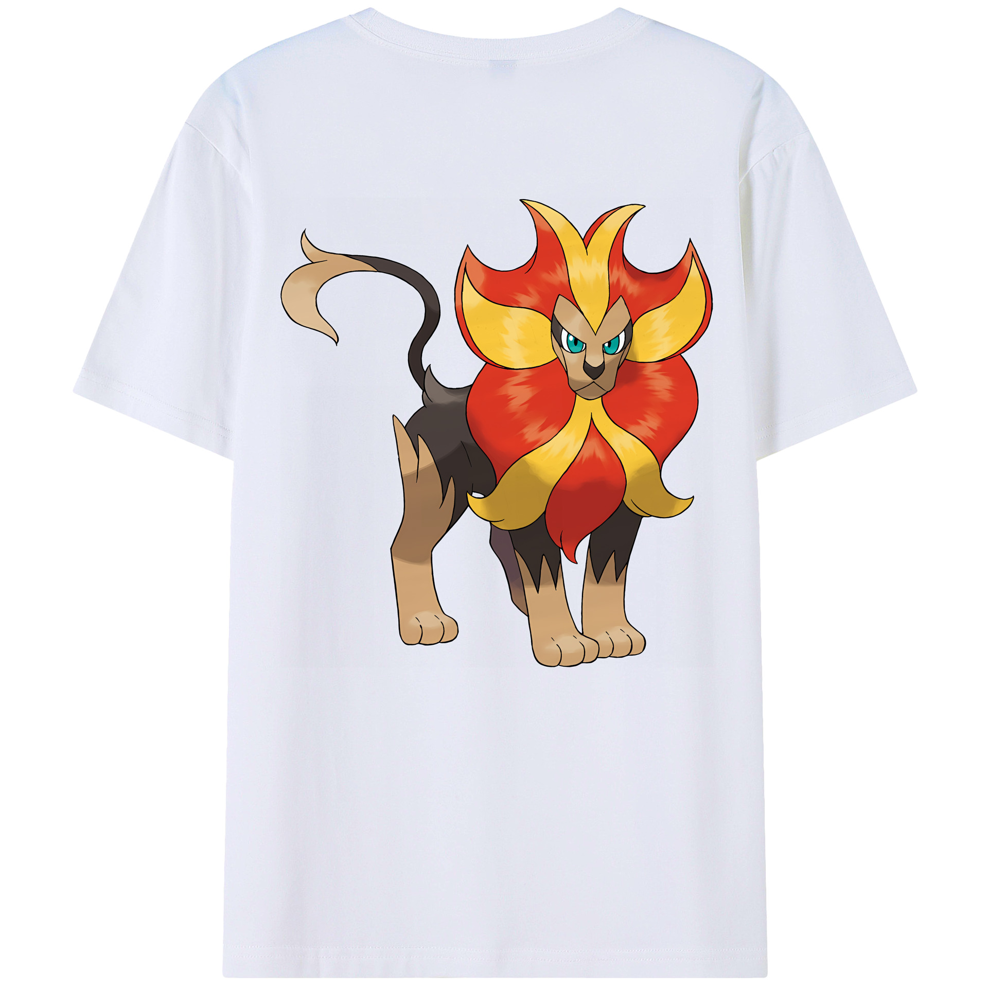 （画像用） ポケットモンスター Pokémon 綿100％ メンズ半袖Tシャツ（バックプリント） 通気性