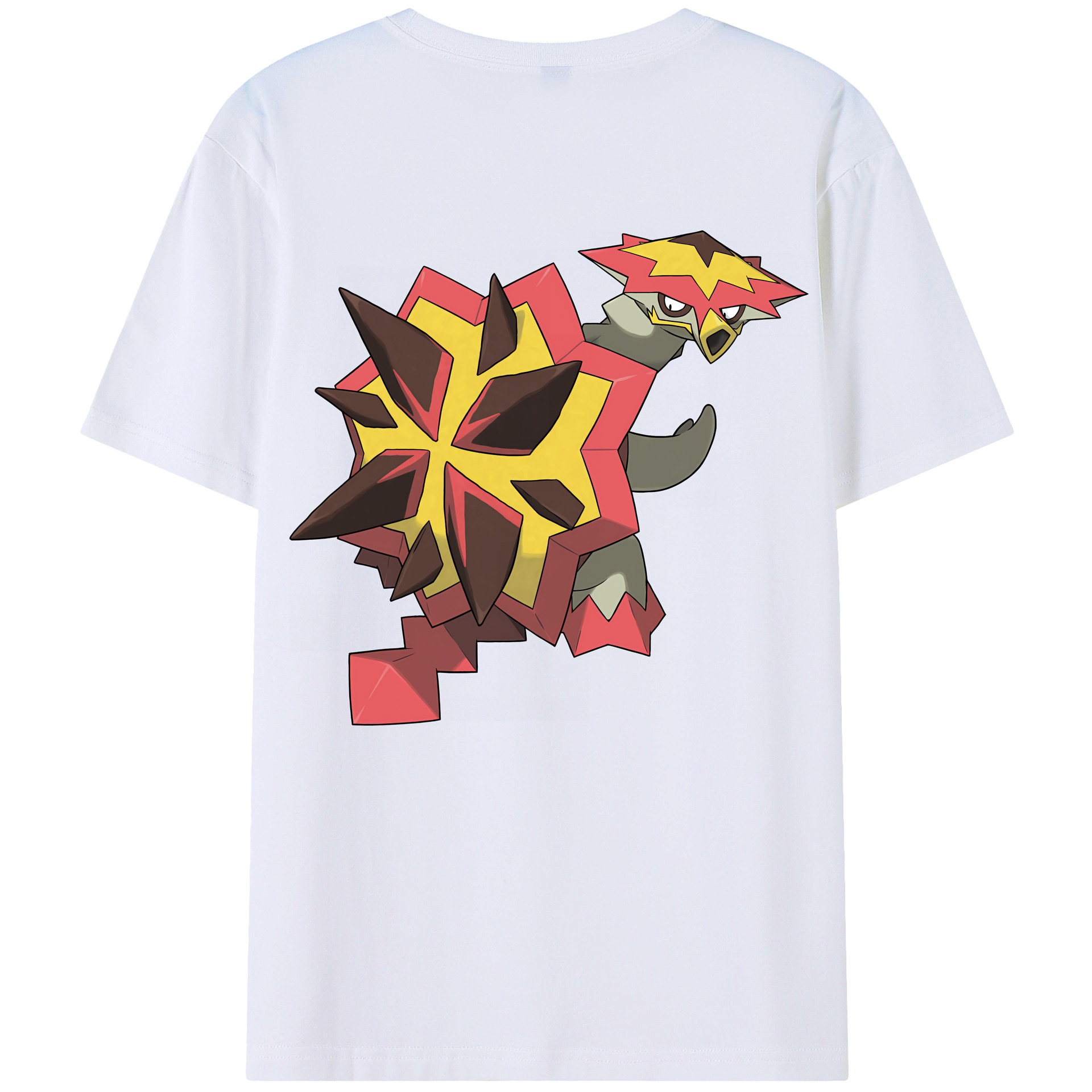 （画像用） ポケットモンスター Pokémon 綿100％ メンズ半袖Tシャツ（バックプリント） 通気性