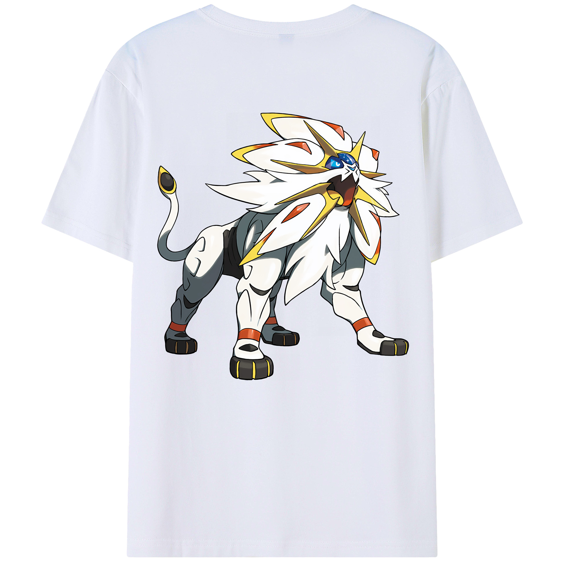 （画像用） ポケットモンスター Pokémon 綿100％ メンズ半袖Tシャツ（バックプリント） 通気性