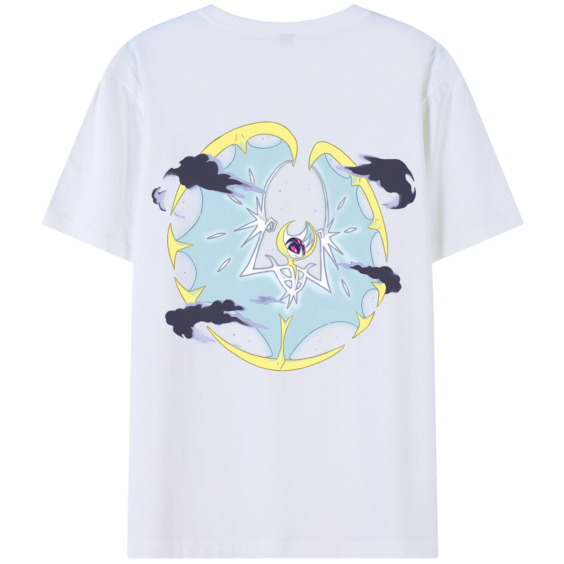 （画像用） ポケットモンスター Pokémon 綿100％ メンズ半袖Tシャツ（バックプリント） 通気性