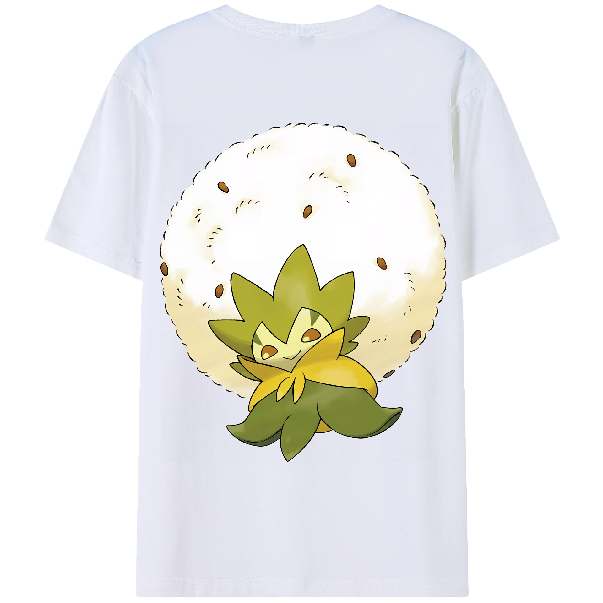 （画像用） ポケットモンスター Pokémon 綿100％ メンズ半袖Tシャツ（バックプリント） 通気性
