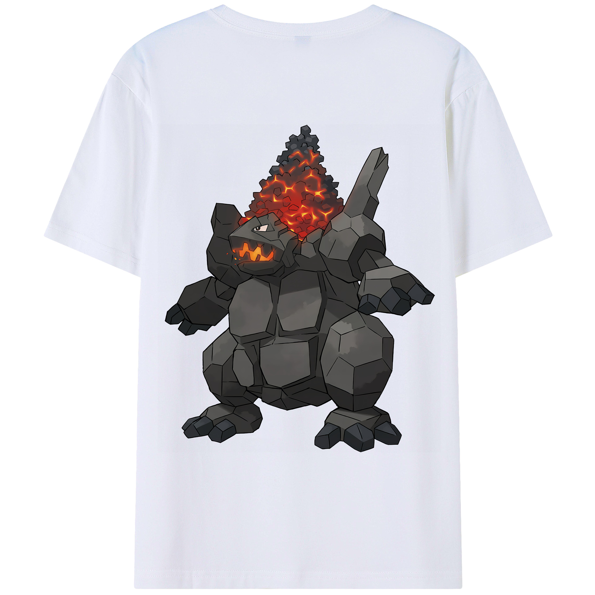 （画像用） ポケットモンスター Pokémon 綿100％ メンズ半袖Tシャツ（バックプリント） 通気性